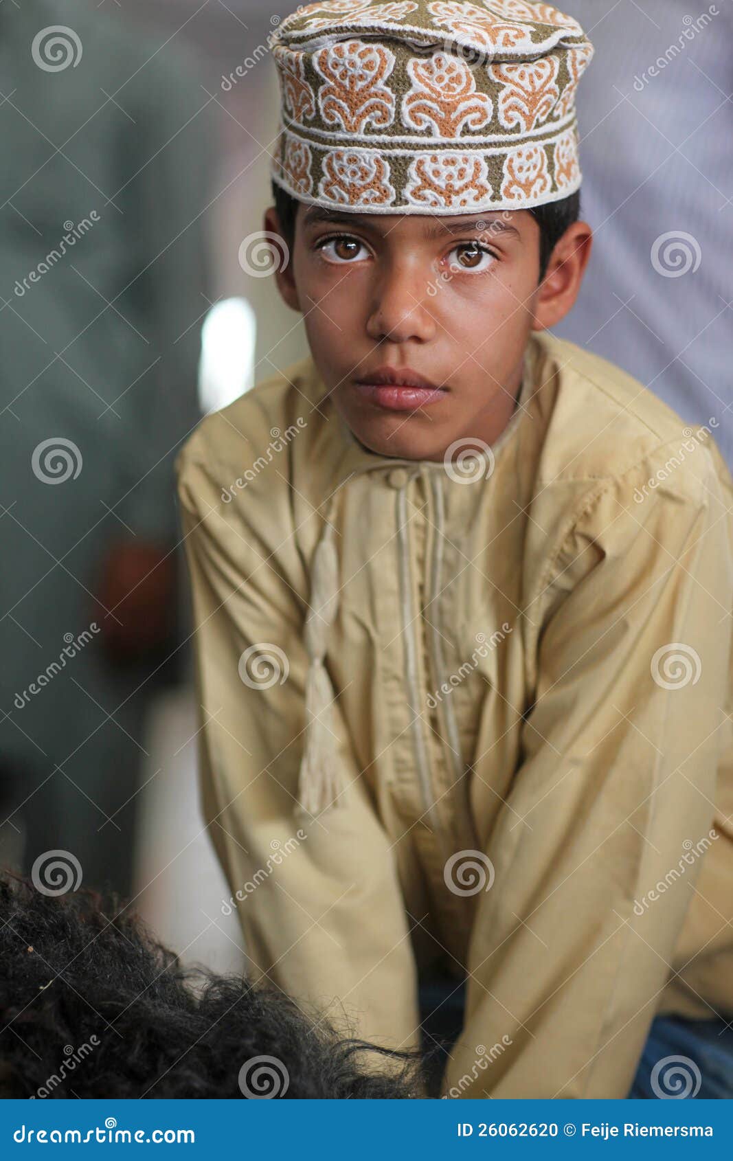 Omani Boy With Traditional Clothing Editorial Image 