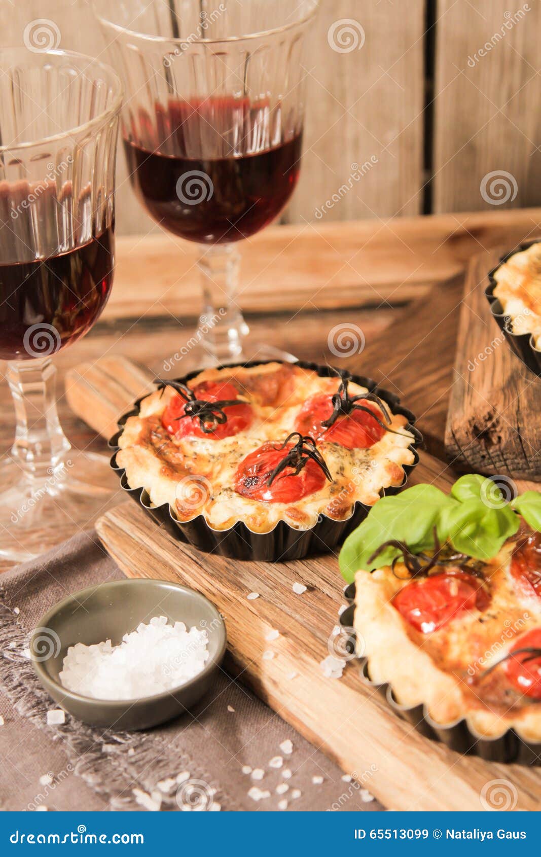 Omato Quiche with Wine the National France Stock Image - Image of ...