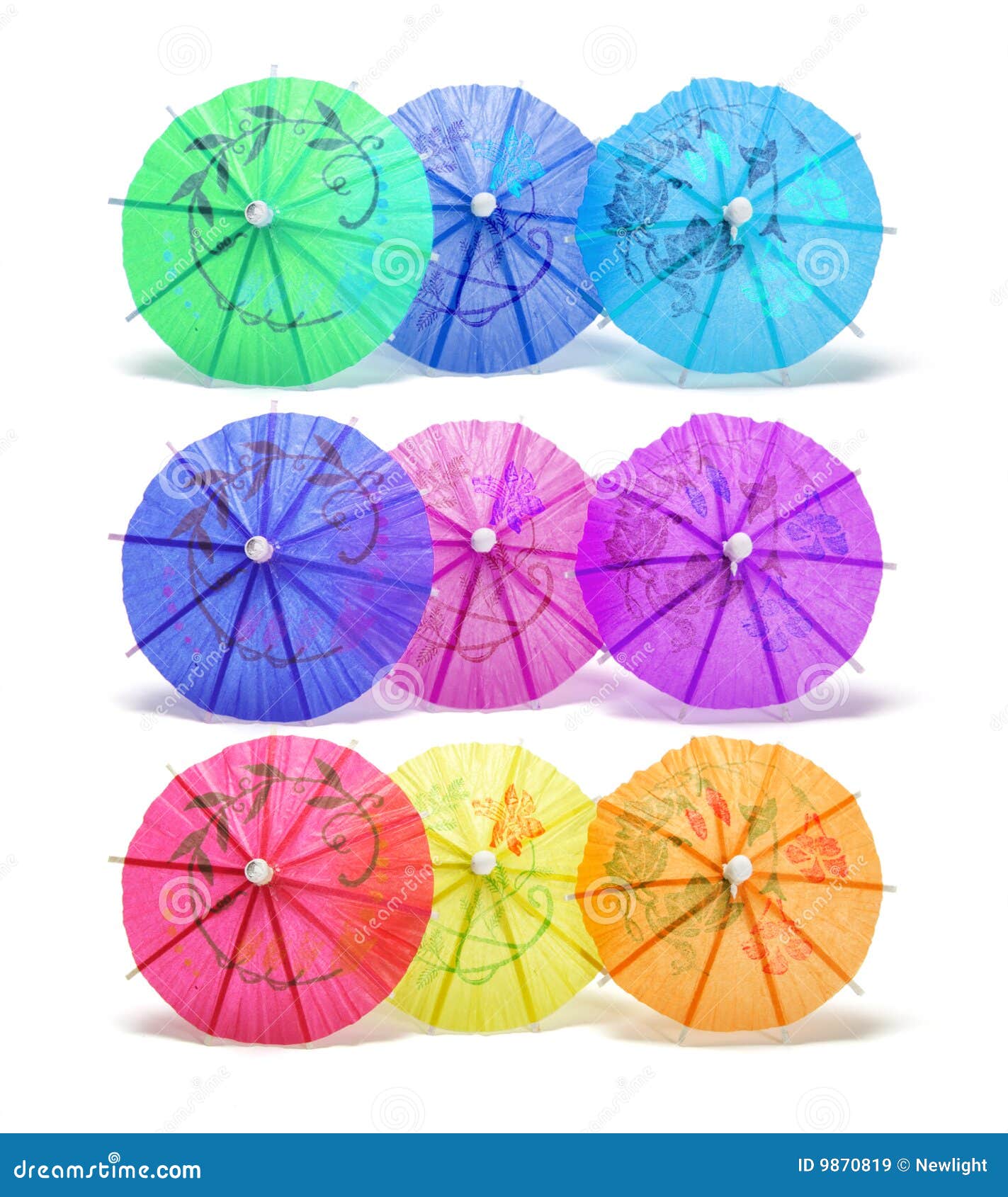 Ombrellini Da Cocktail Colorati - 50 Pezzi 10cm Per Decorazione Bevande Tropicali - Foto 9