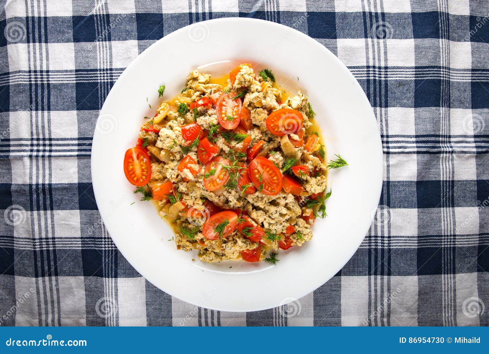 Omelet with Bell Peppers Onions and Tomatoes Stock Photo Image of