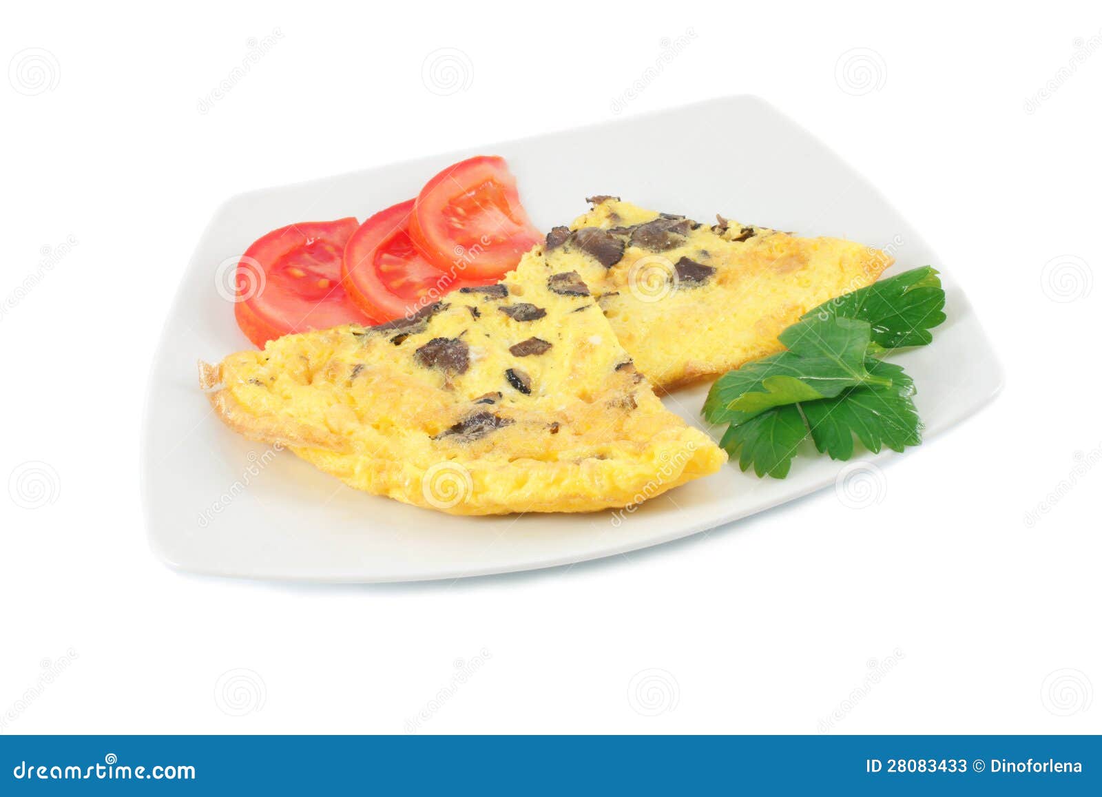Omelet with black truffles stock image. Image of hungry 28083433