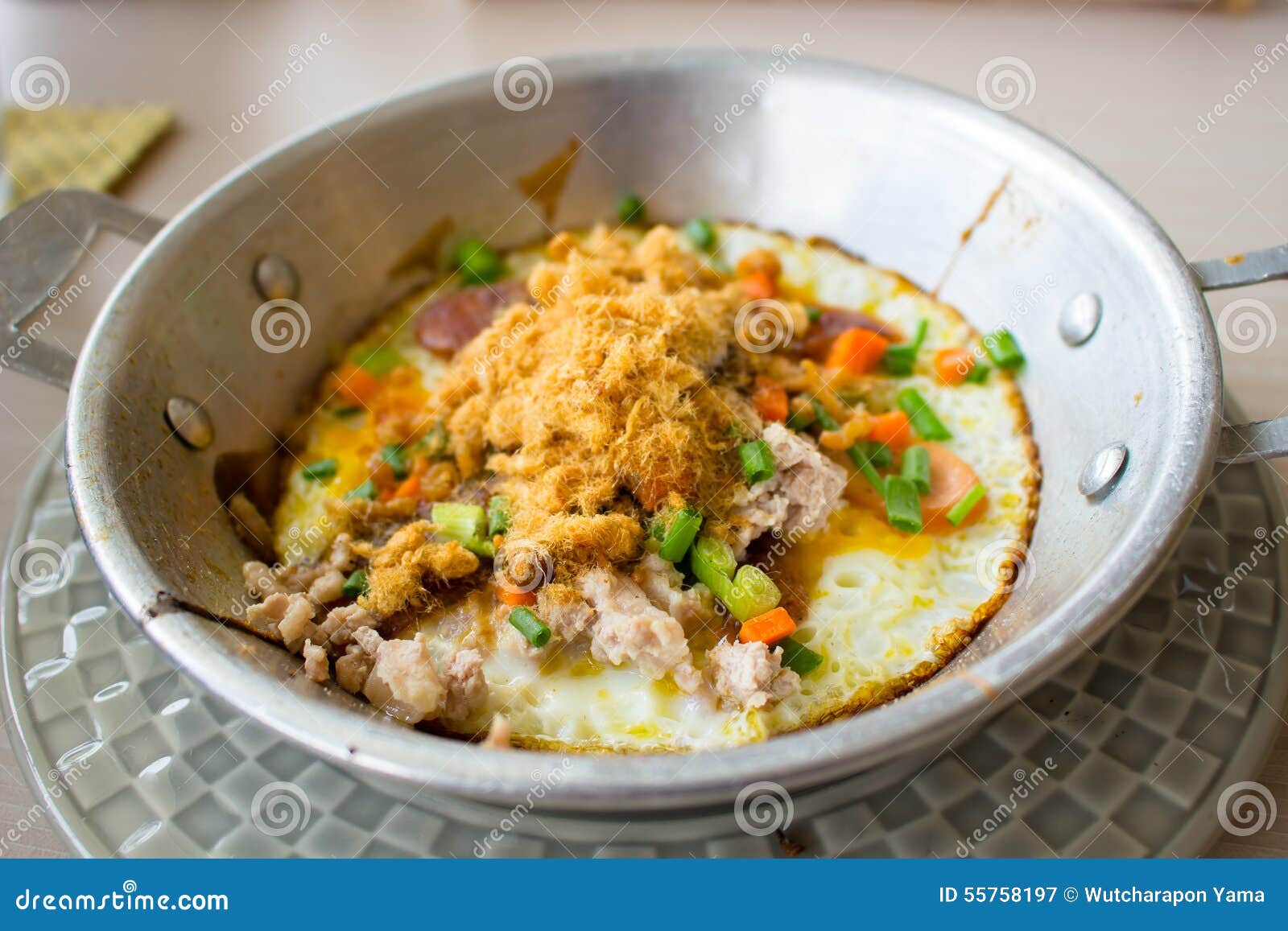 Omelet pan stock image. Image of pepper, breakfast, omlette 55758197