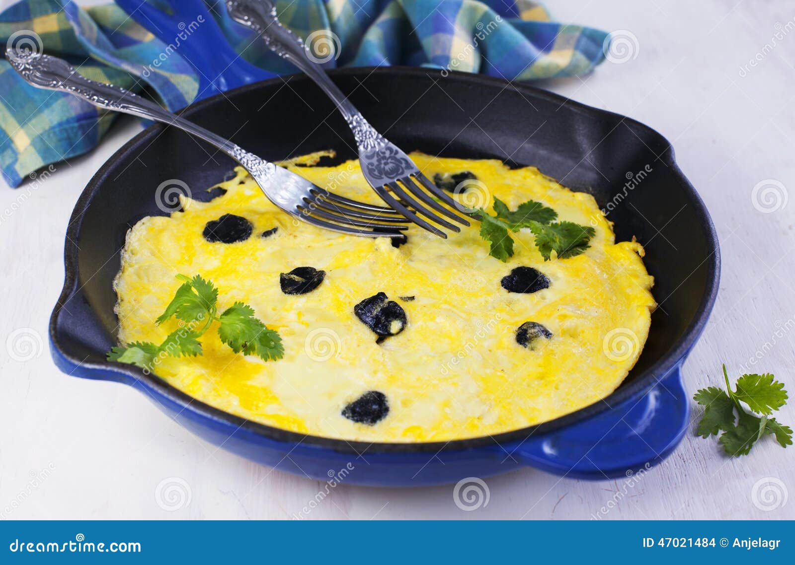 Omelette with Black Truffle and Herbs Stock Photo Image of cuisine