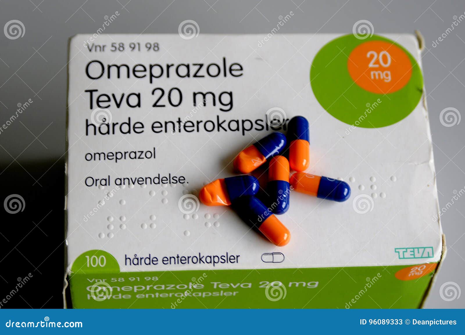 TEVA 20 MG photo. Image of omeprazole -