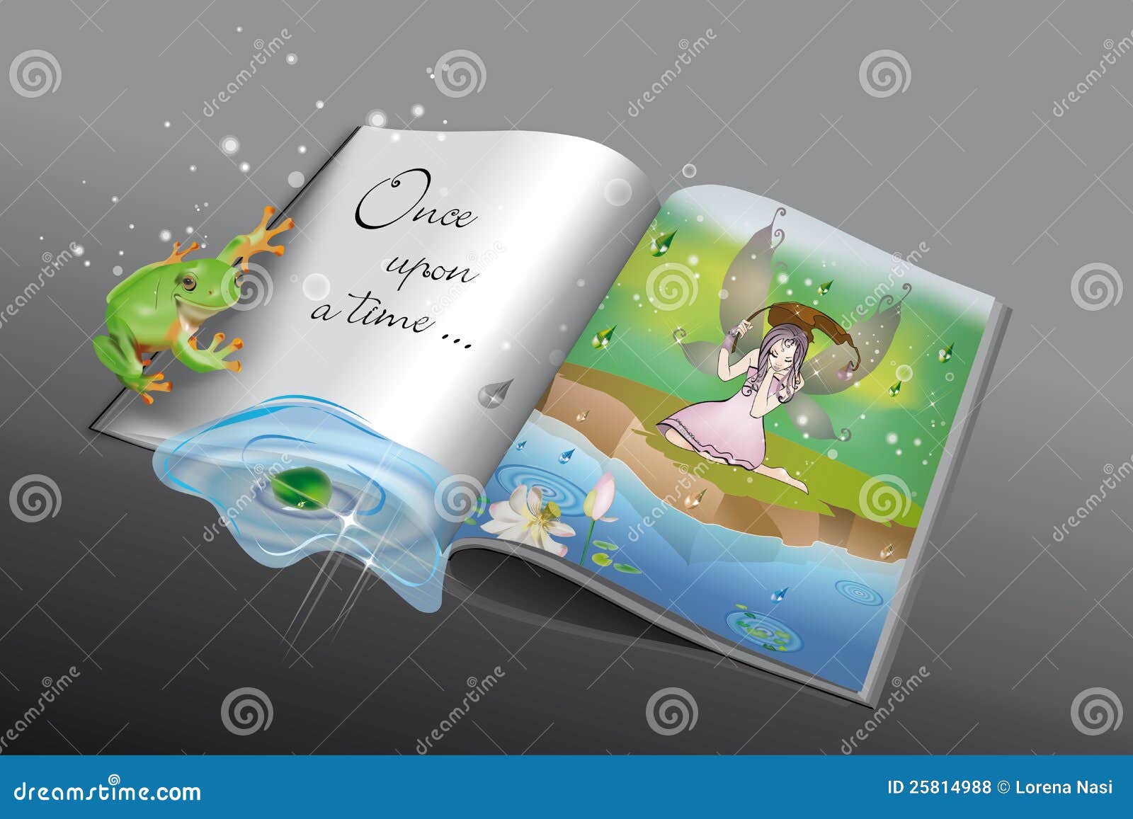 Once upon a time 2 stock vector. Illustration of introduction - 25814988, image size:1600x1157