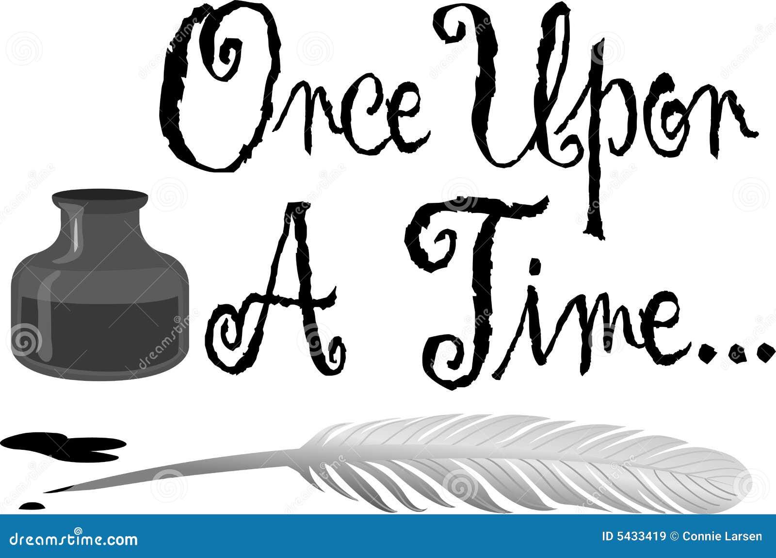 once upon a time pen ink