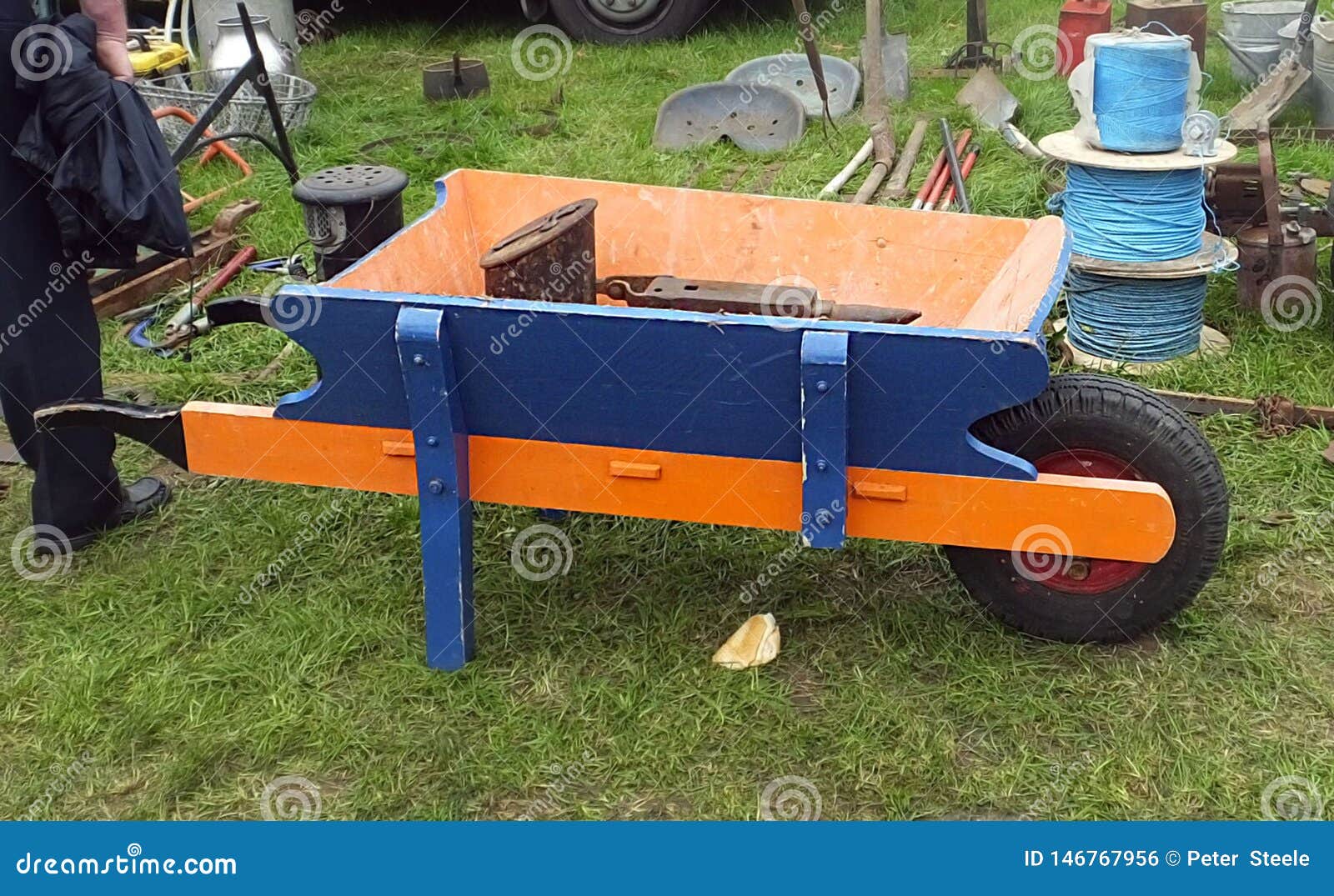Ond Wheelbarrow at an Agricultural Show Stock Photo Image of ireland