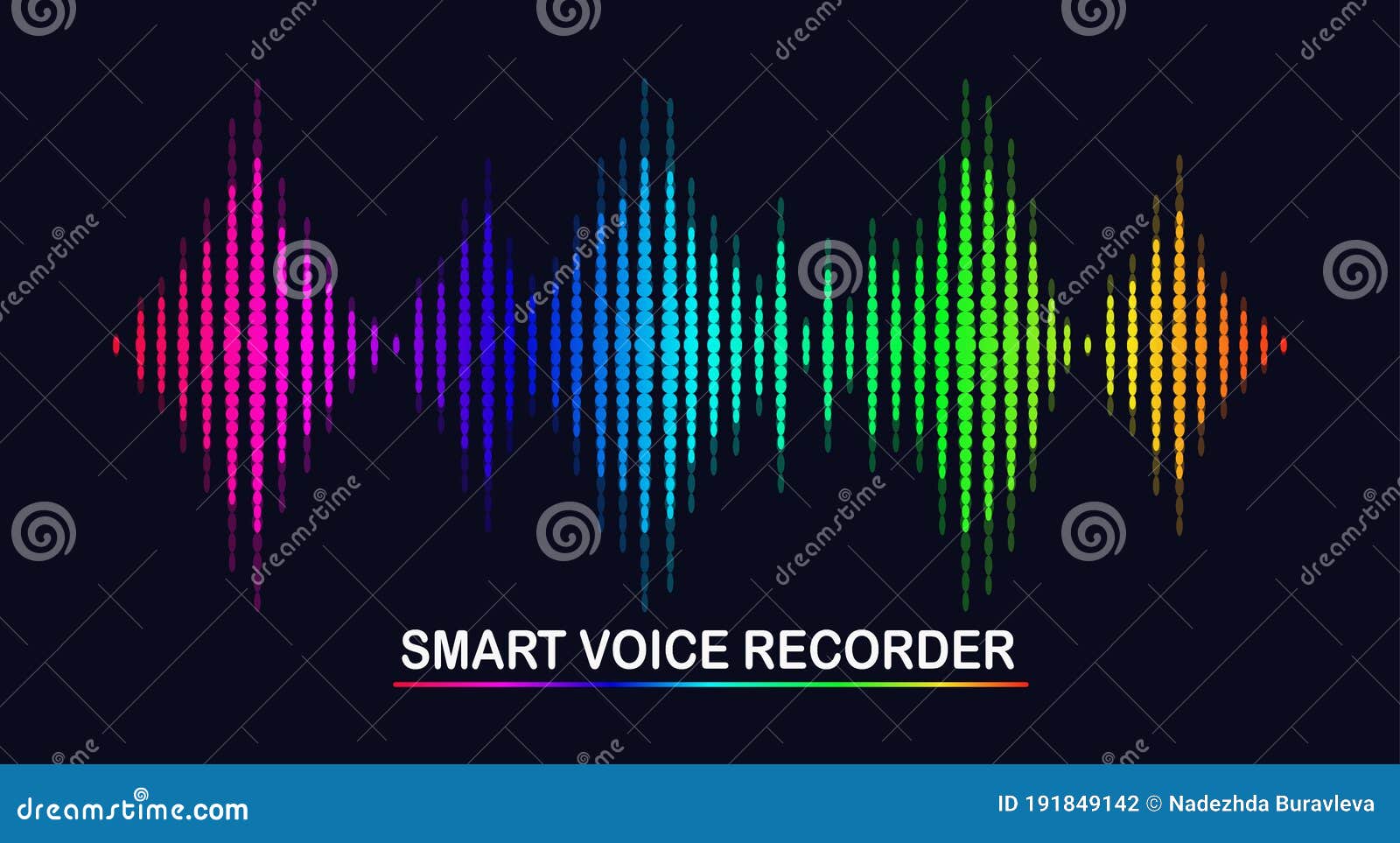 onda de audio de sonido del ecualizador. frecuencia de la música