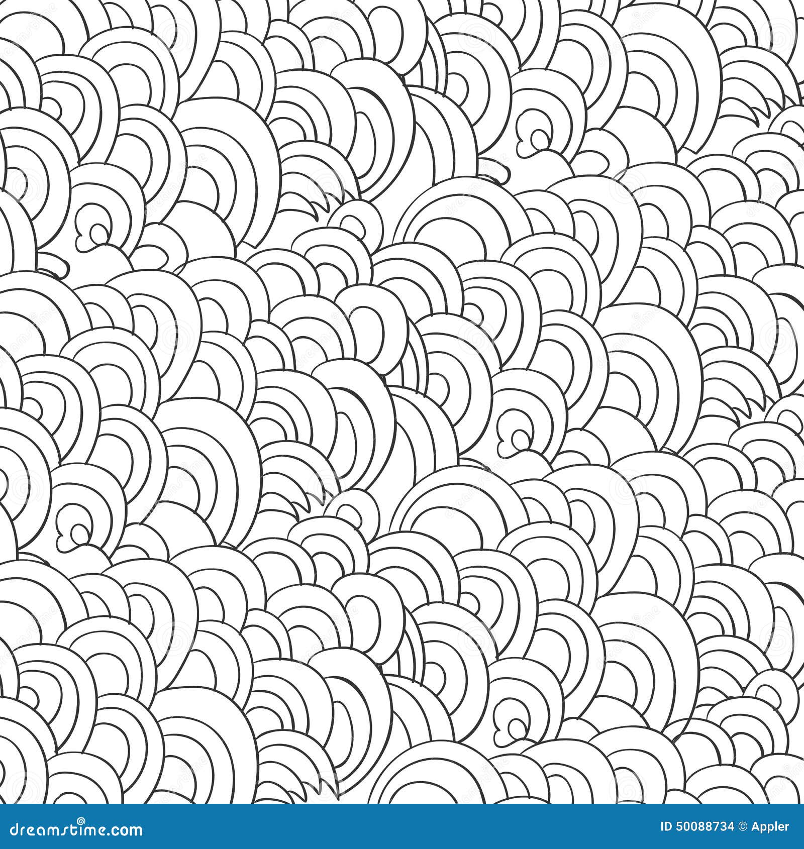 Onde In Bianco E Nero Del Mare Illustrazione Vettoriale