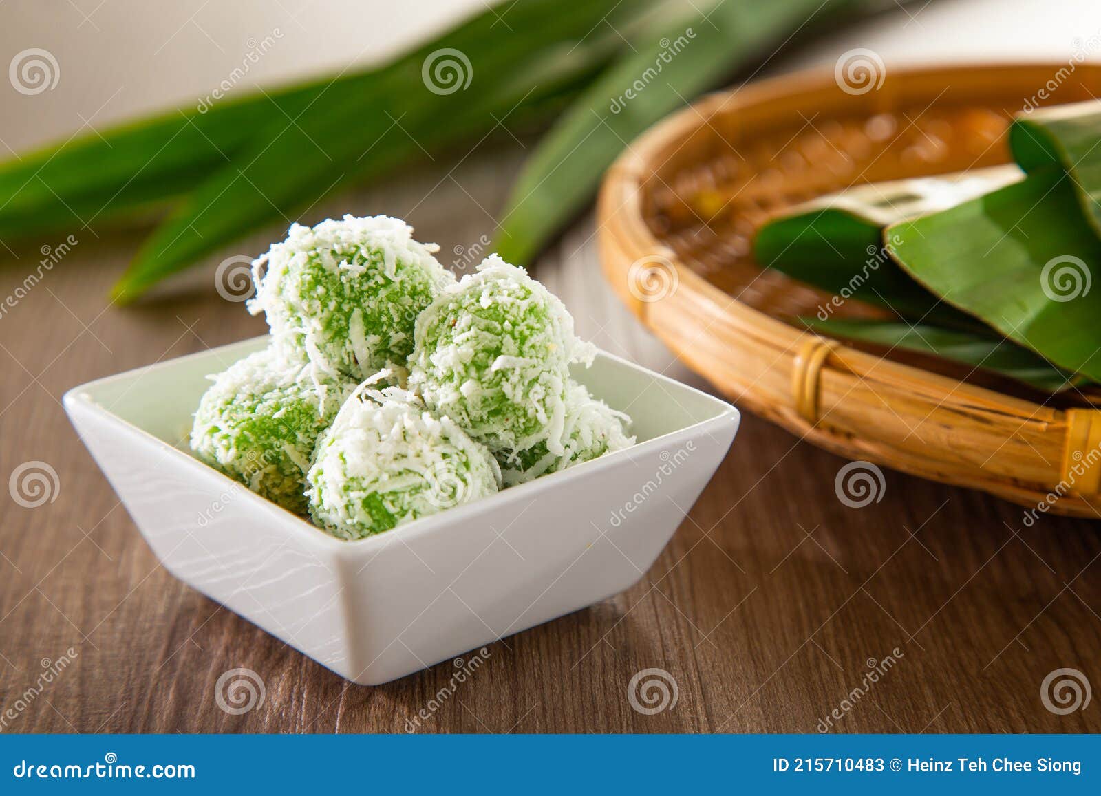 Onde Onde is a Traditional Malay Snack Made of Rice Ball Filled with