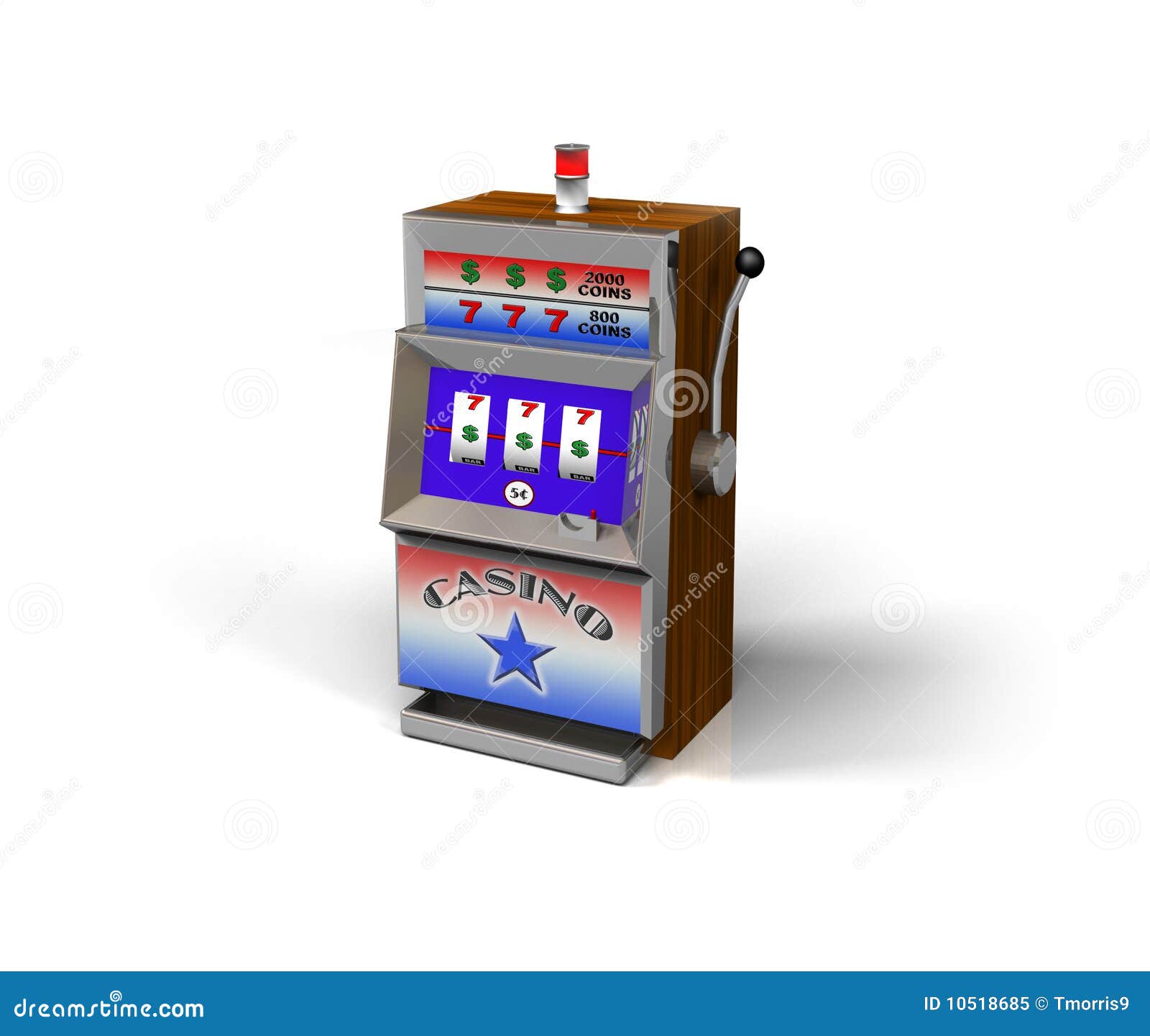 One armed bandit stock illustration. Illustration of slot 10518685