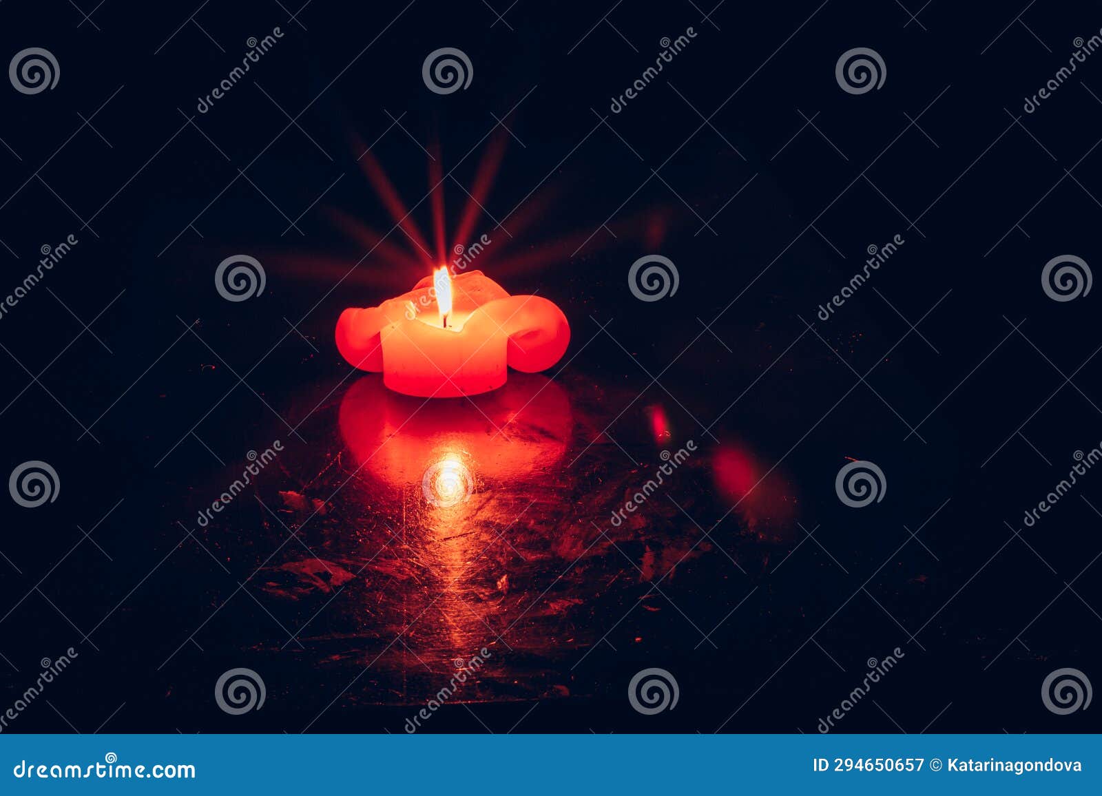 Candle Burning Isolated on Black Stock Image Image of festive, season