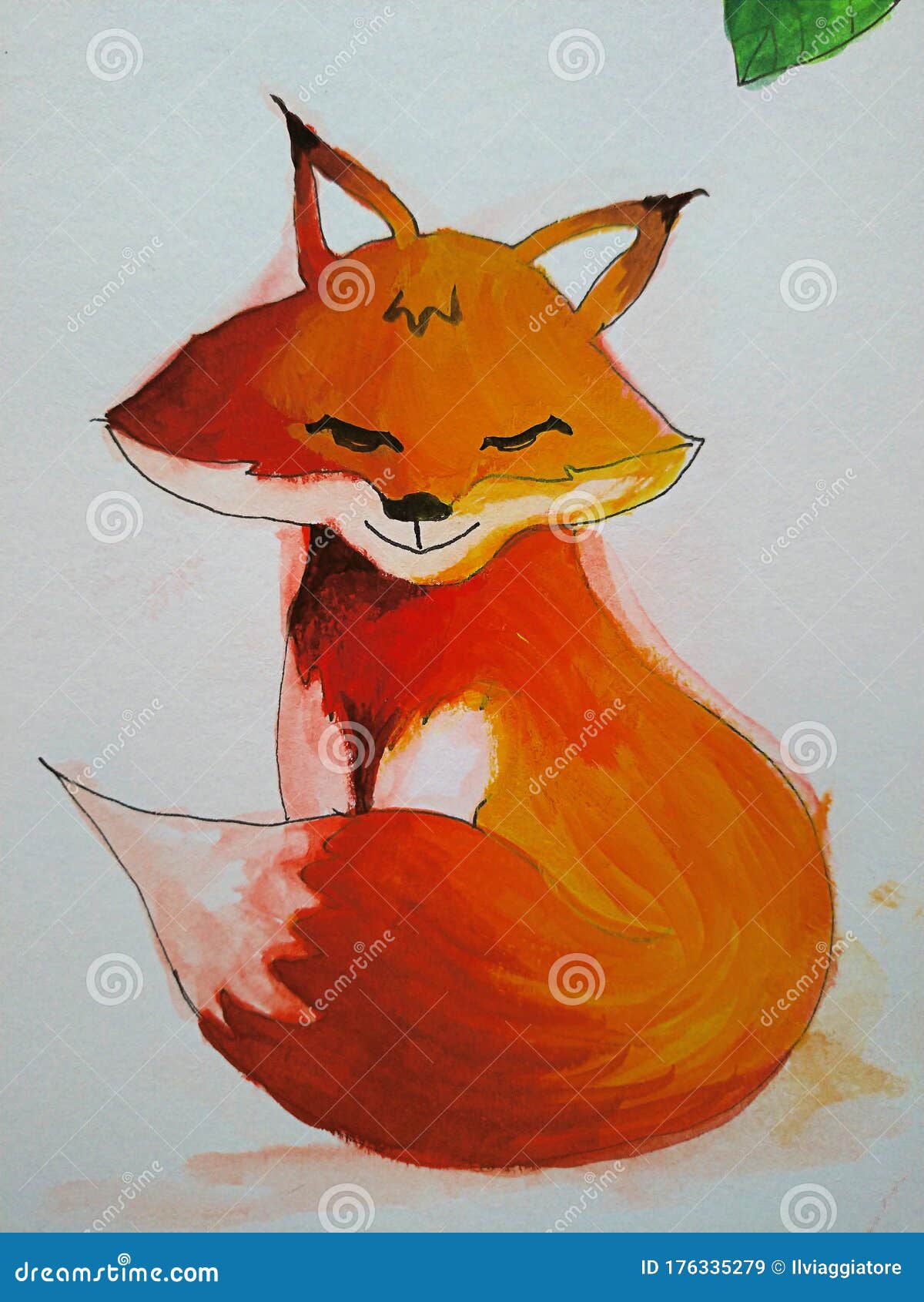 One cartoon style fox stock illustration. Illustration of cartoon - 176335279 One cartoon style fox stock illustration. Illustration of cartoon - 176335279