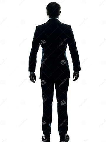 Business Man Hands in Pocket Silhouette Stock Photo - Image of shadow ...