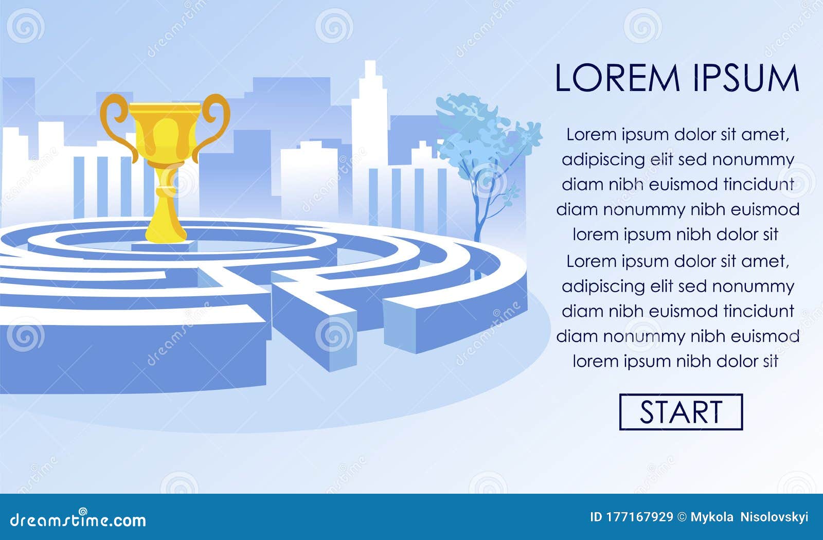 ønskelig Anklage Trafikprop One-Choice Maze and Golden Champion Cup for Winner Stock Vector -  Illustration of prize, progress: 177167929
