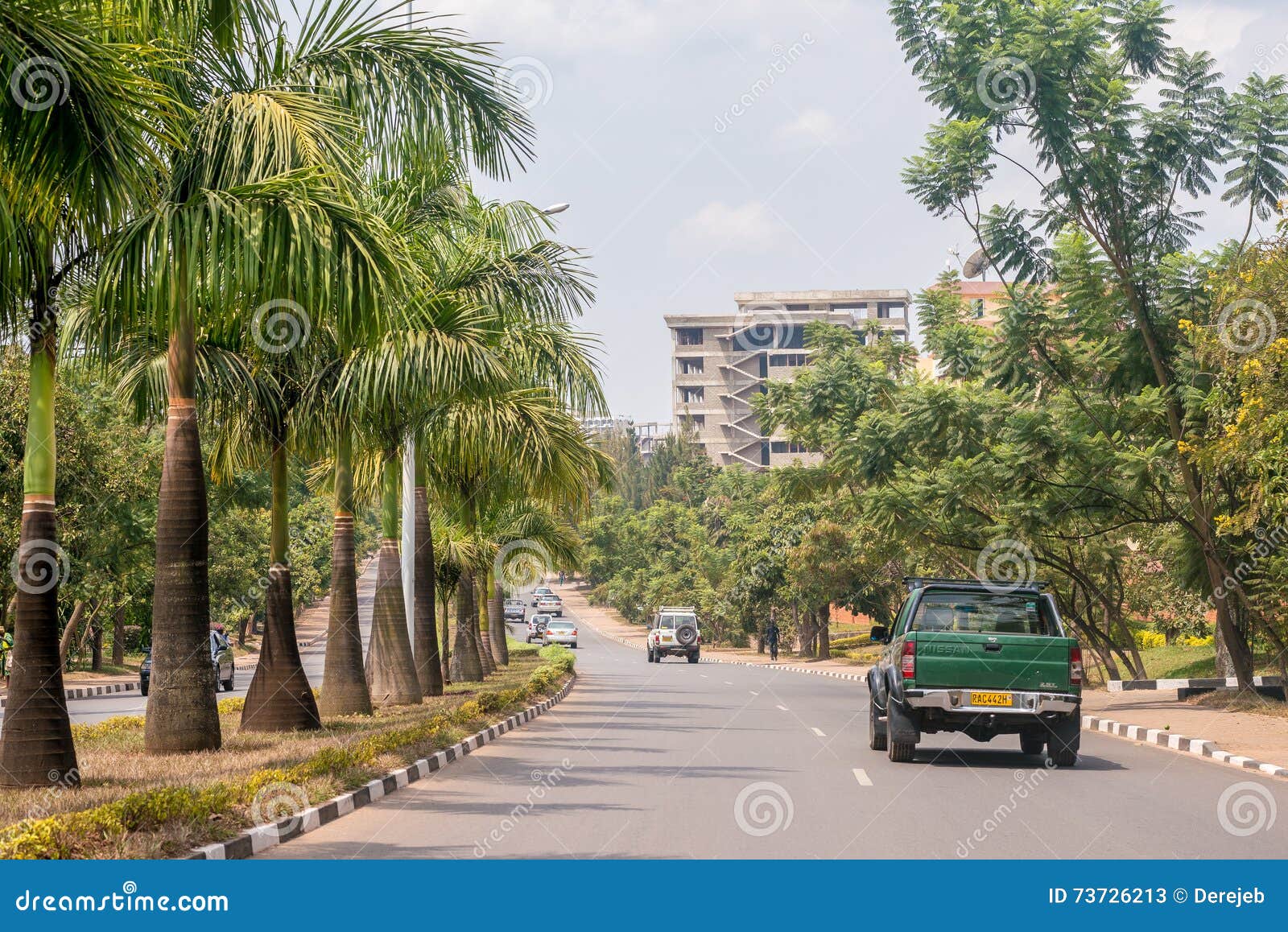 One Of The Cleanest Cities In Africa, Kigali Editorial
