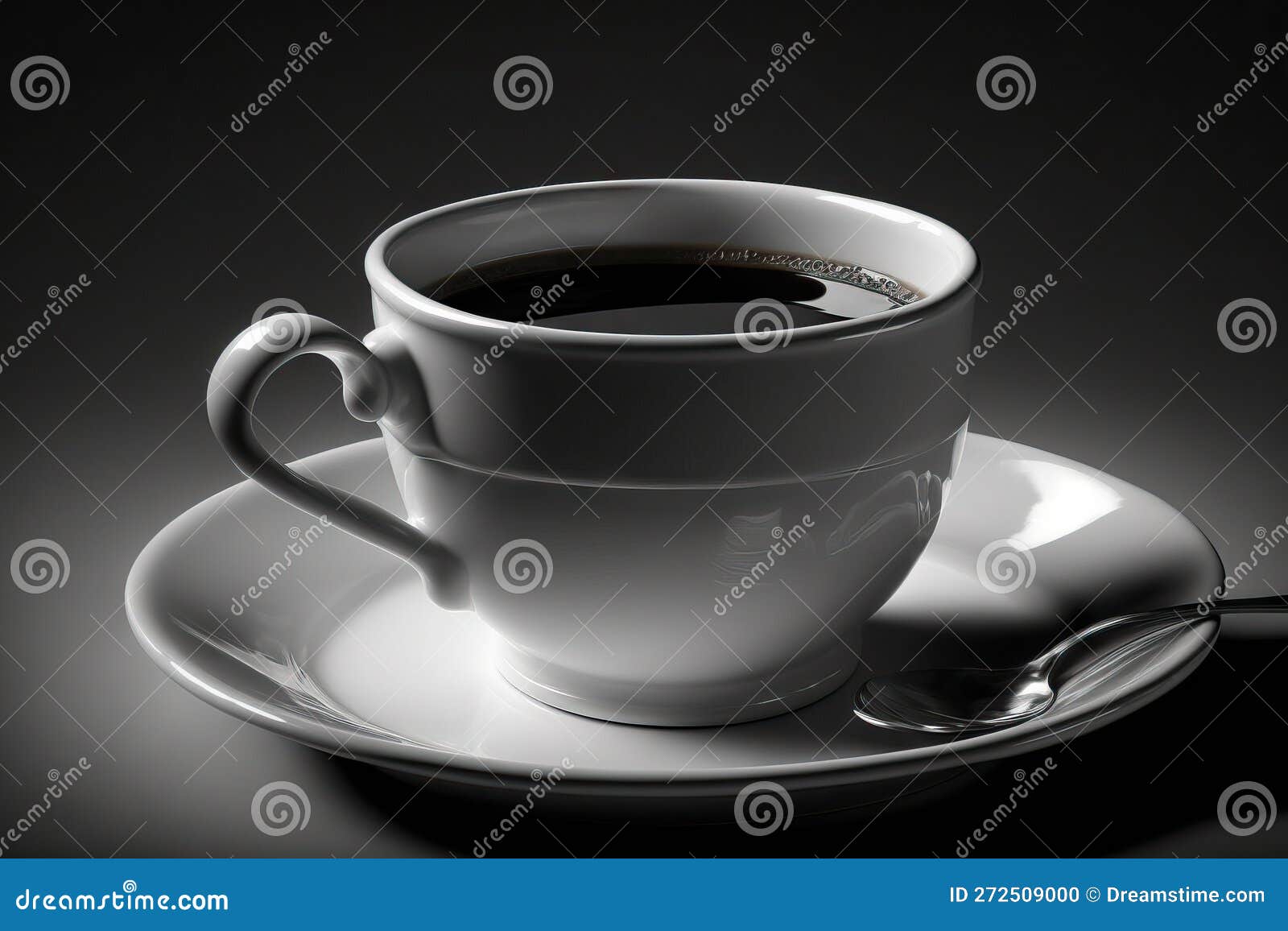 One coffee cup stock illustration. Illustration of saucer 272509000