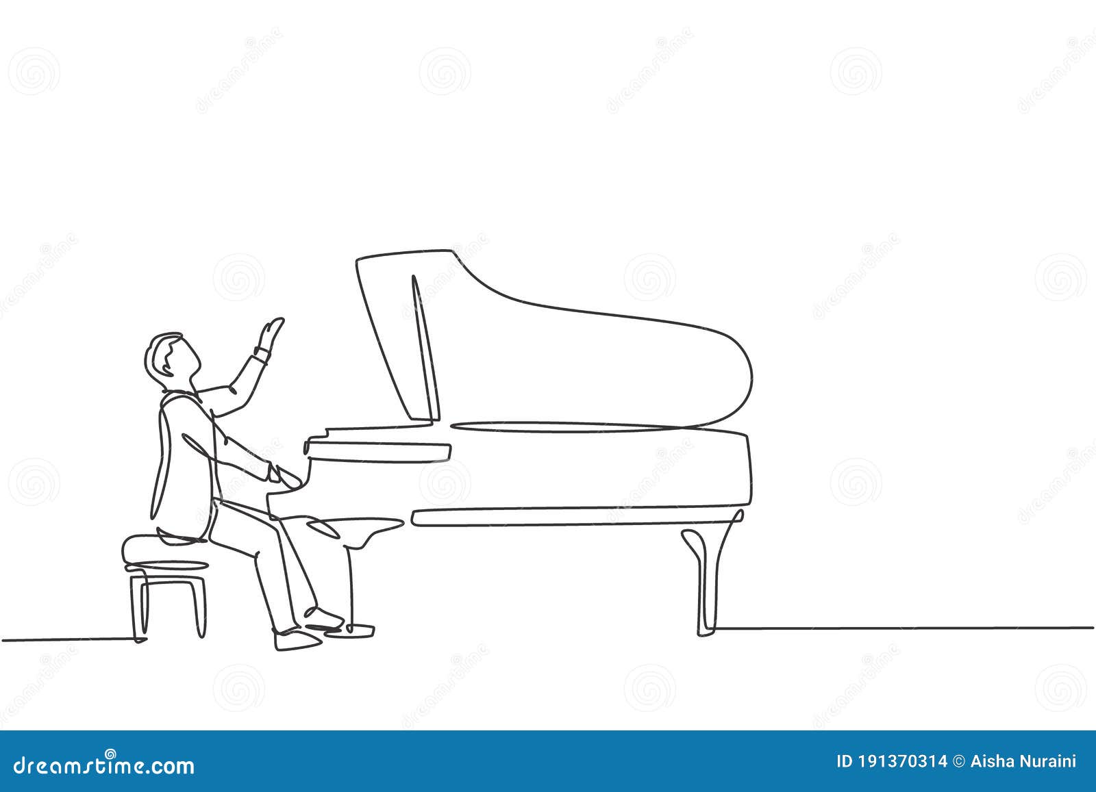 easy to draw piano