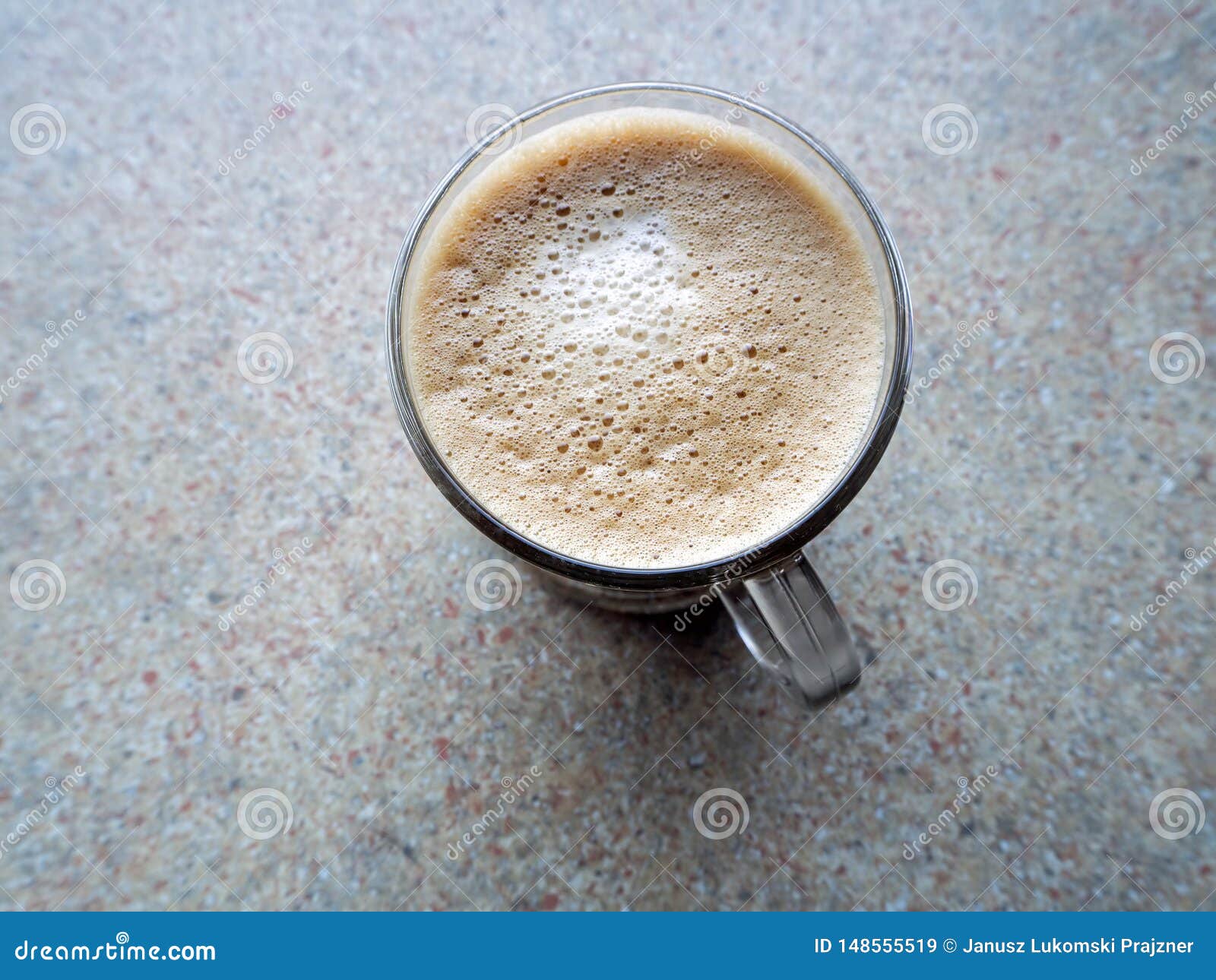 One cup of coffee stock image. Image of foam, breakfast 148555519