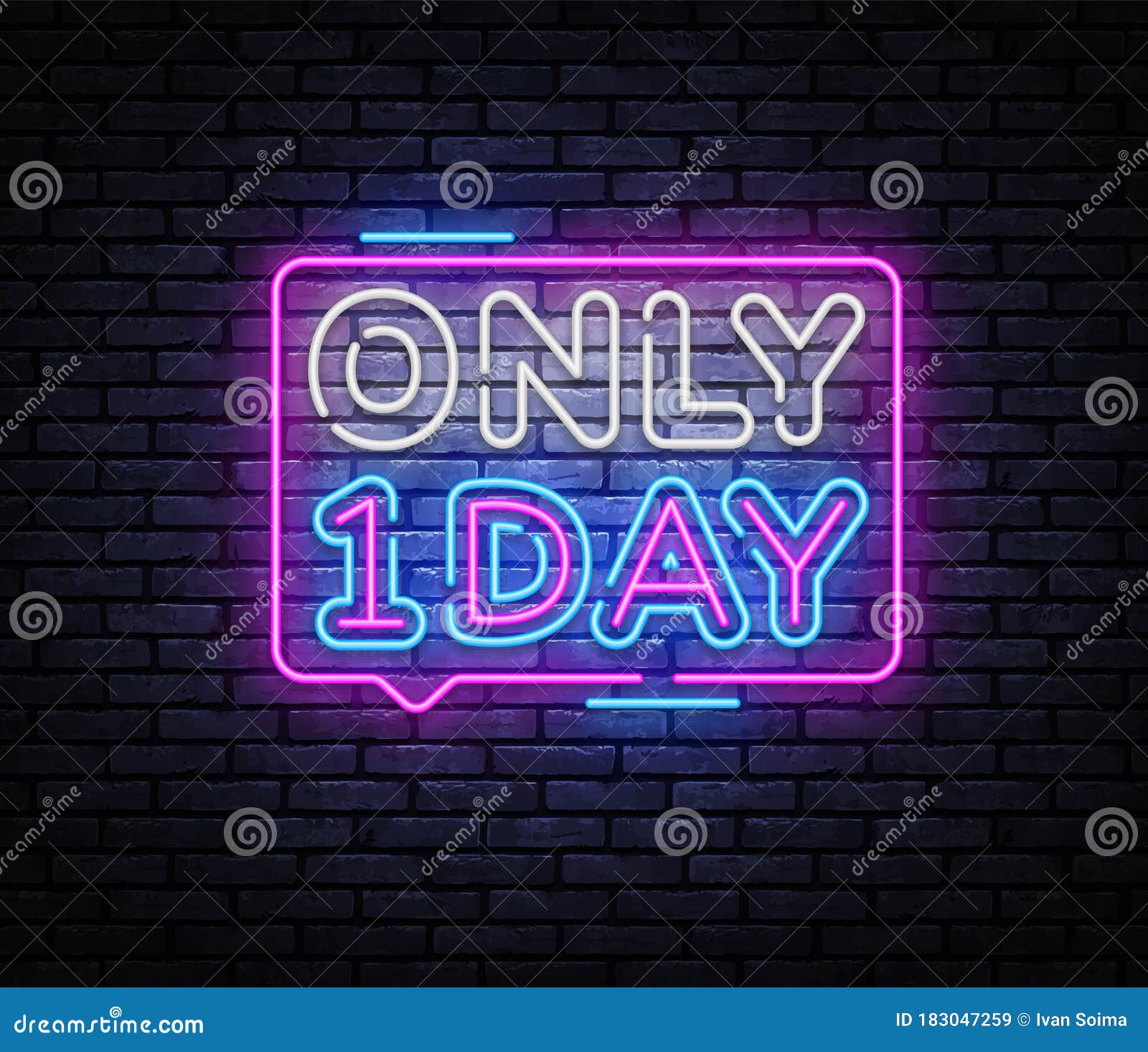 Neon sign, the word Friday Night. Vector illustration. Stock Vector