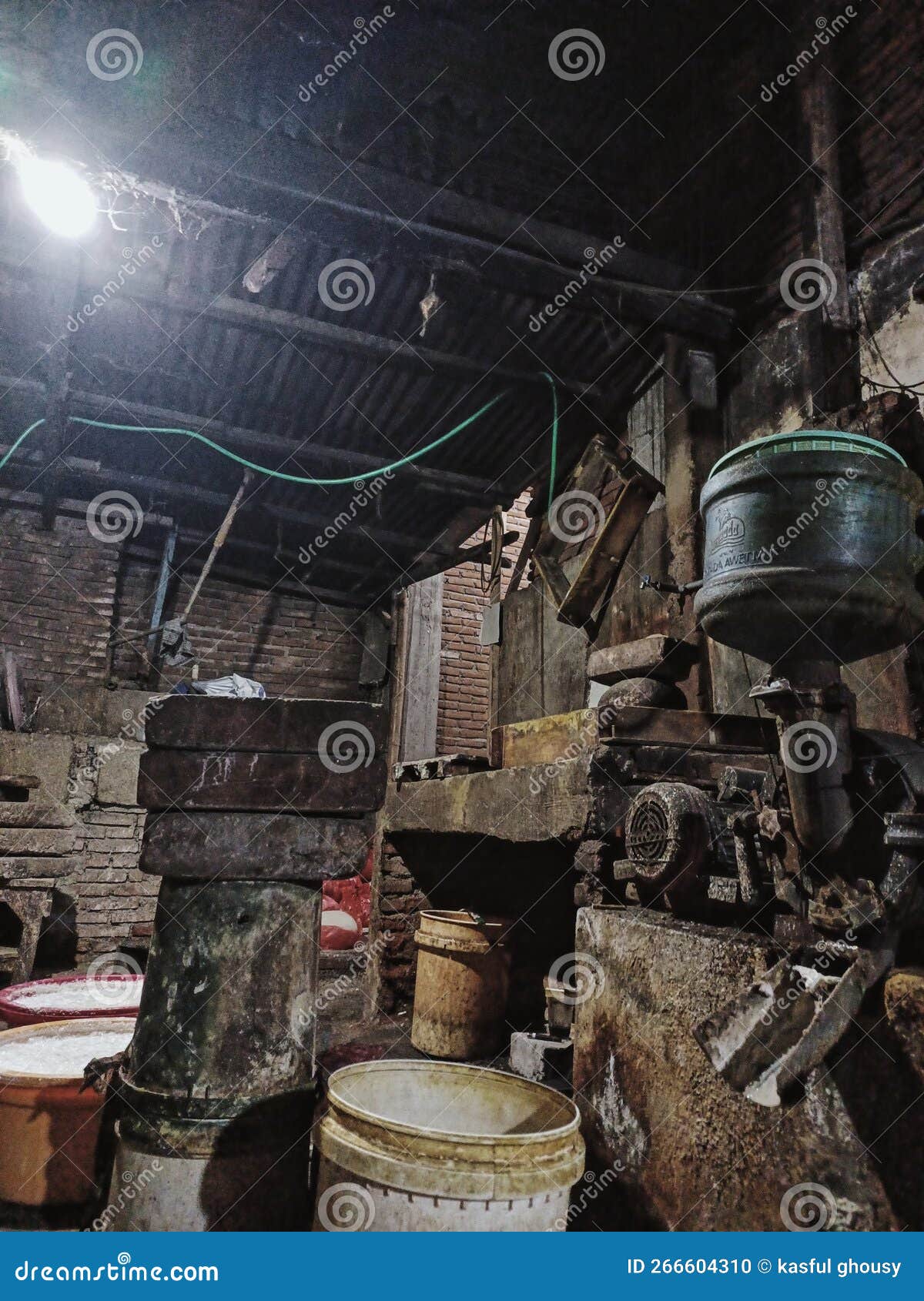 One of the Factories for Making Tofu and Tempeh in Indonesia Stock