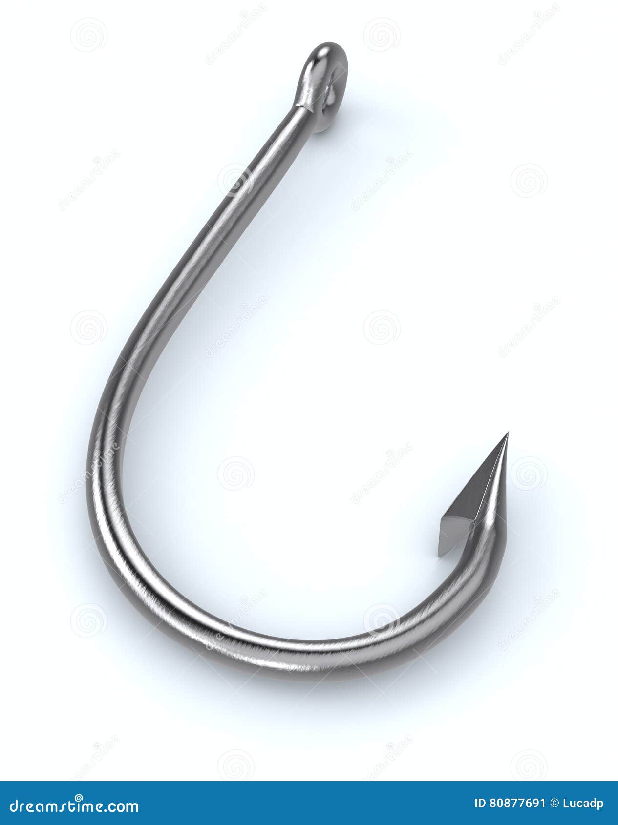 One Fish Hook Stock Image 80877691