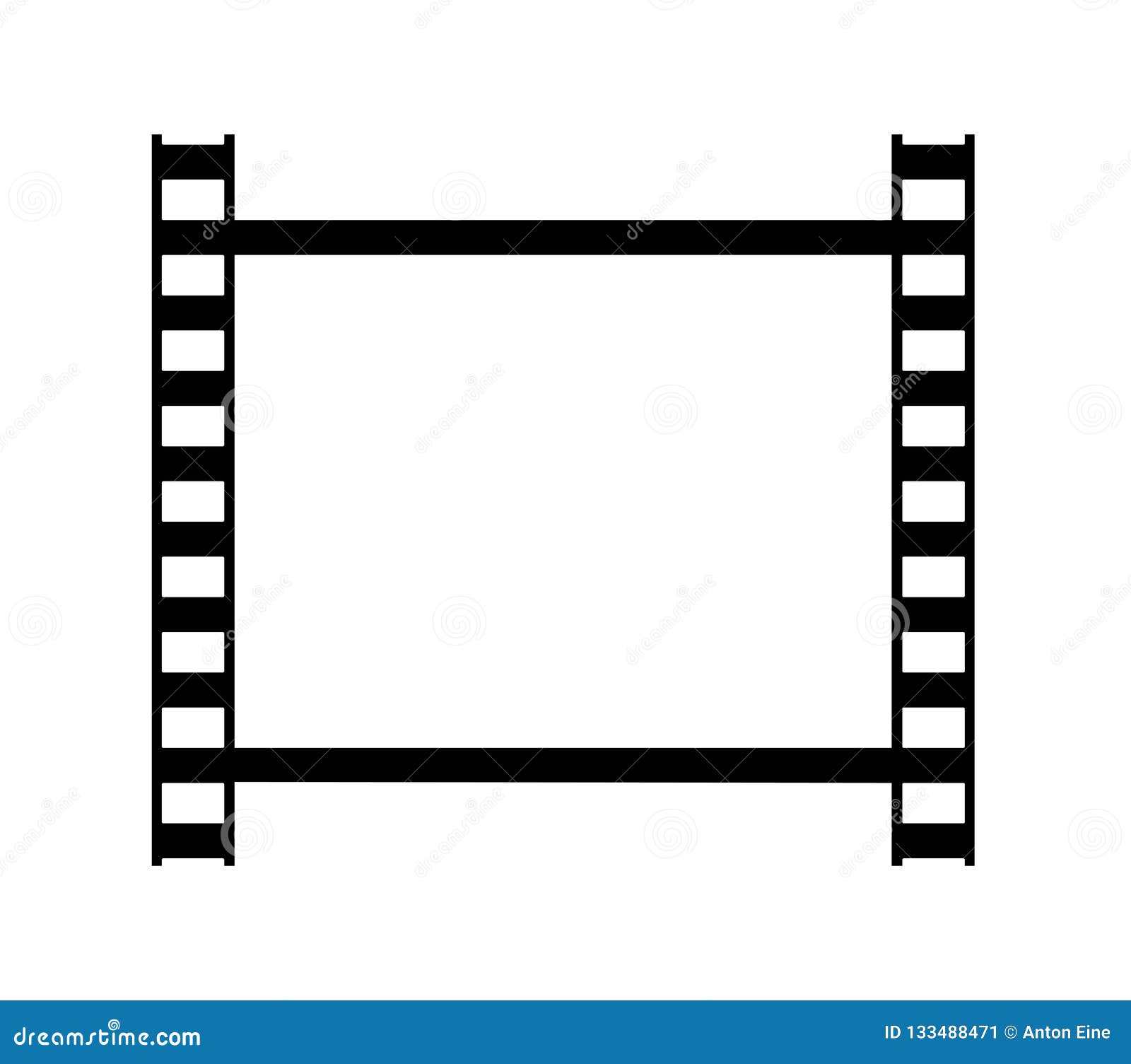 Premium Vector  Frame of 35 mm filmstrip. empty blanck photo