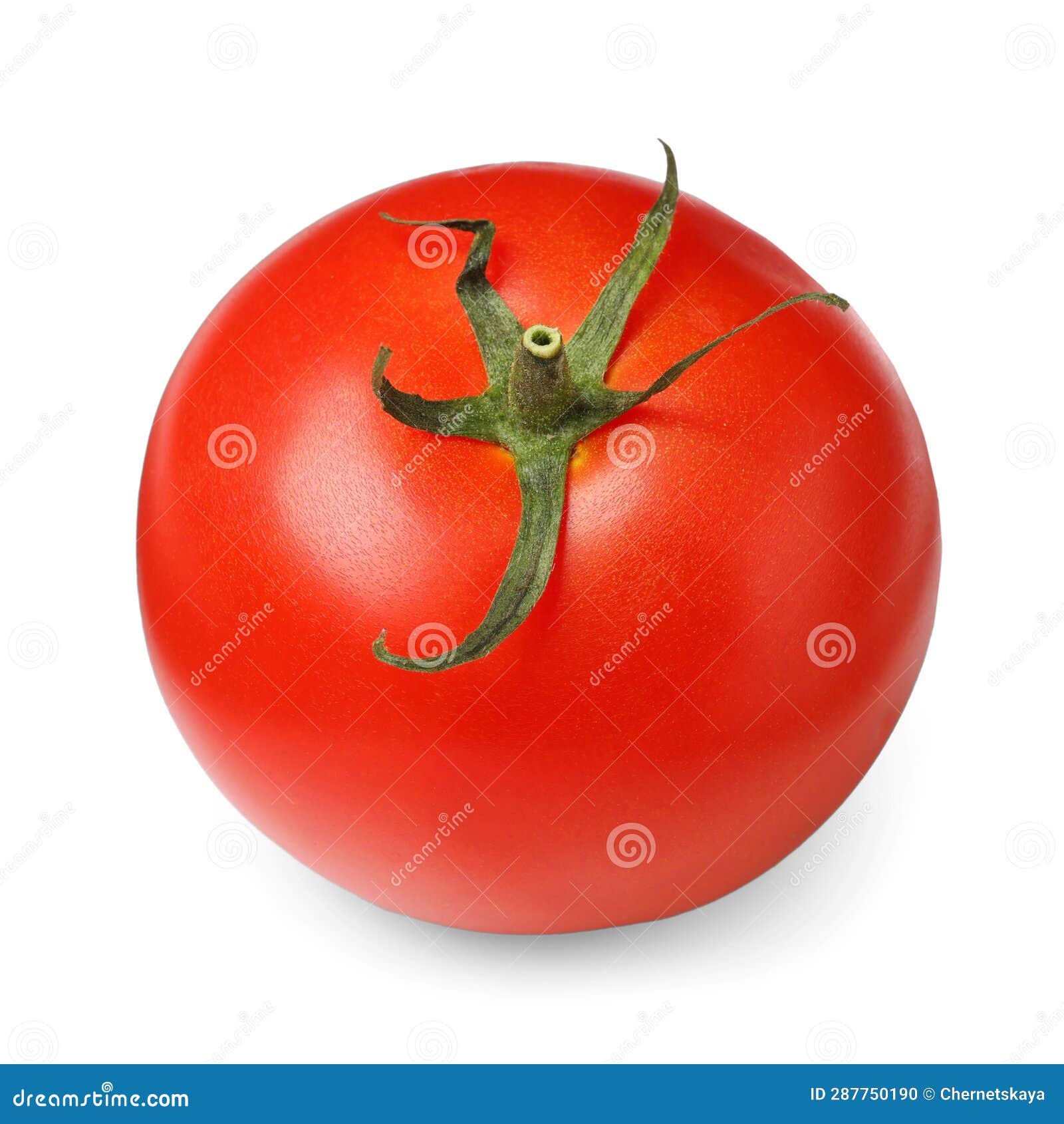 One Fresh Ripe Tomato Isolated on White Stock Photo Image of grocery