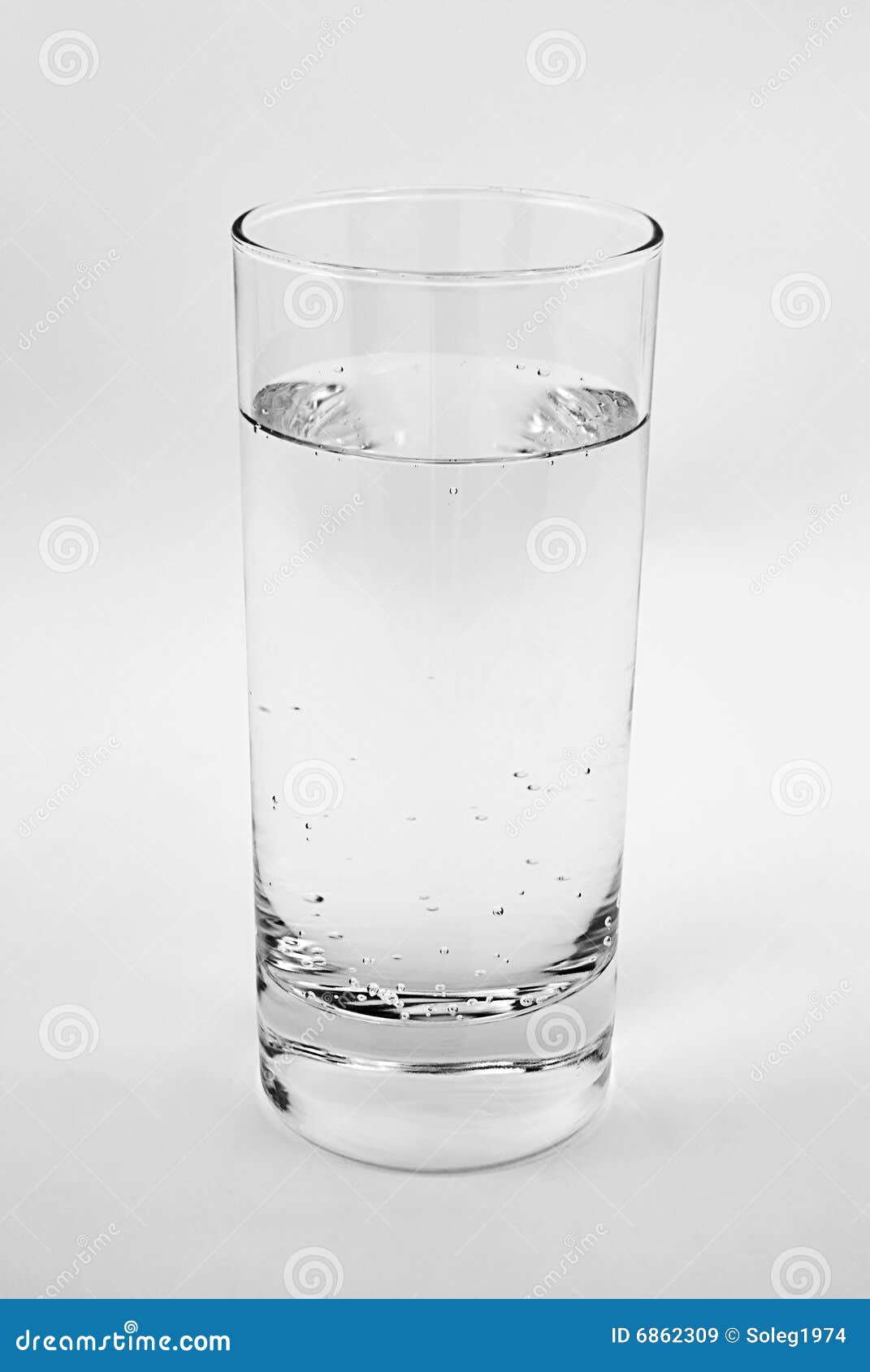 One Glass With Fresh Soda Water Stock Image Image of