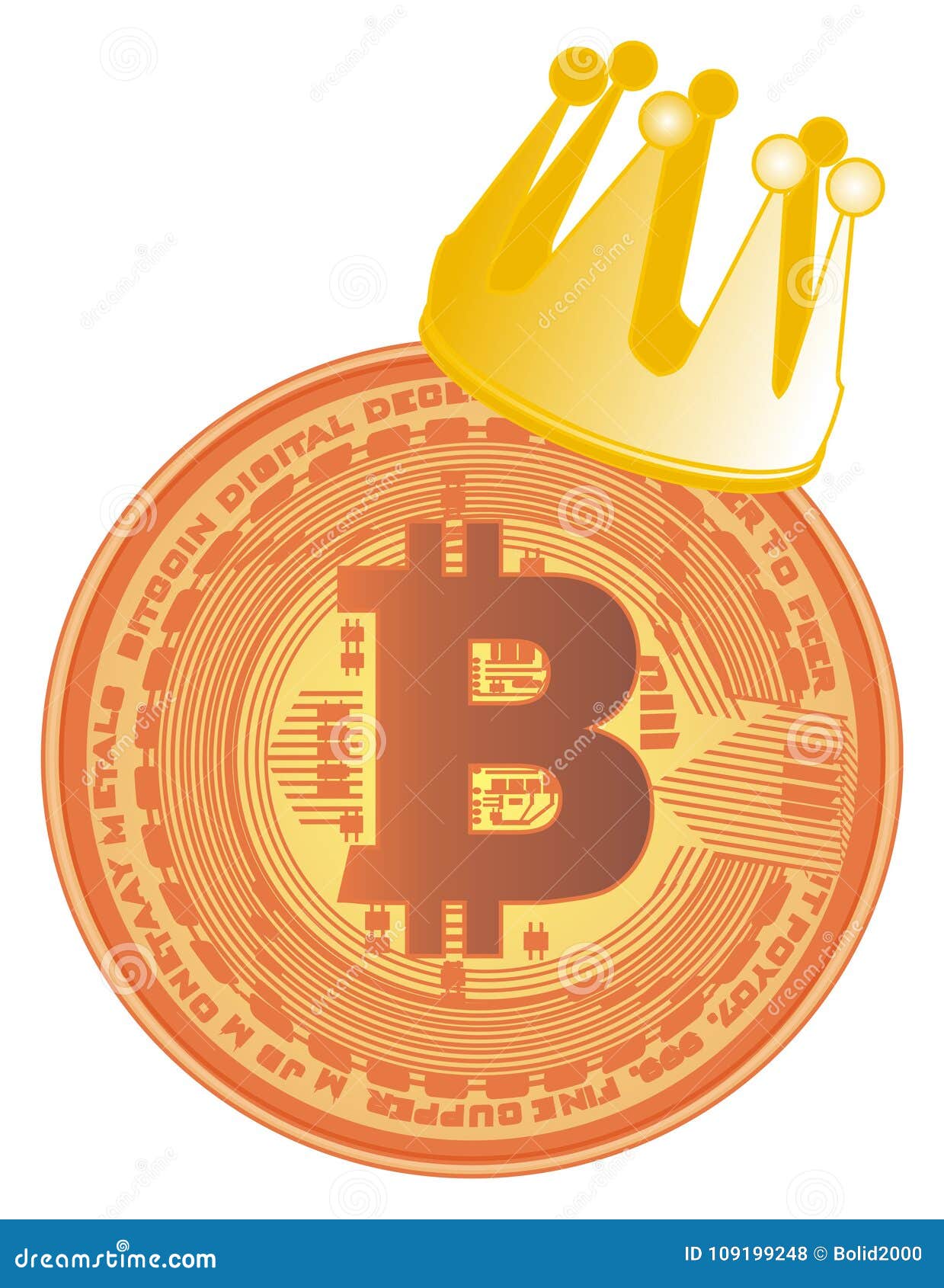 216 Bitcoin Crown Stock Illustrations Vectors Clipart Dreamstime