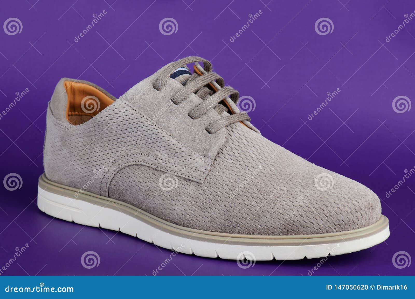 One gray casual men shoe stock photo. Image of high - 147050620