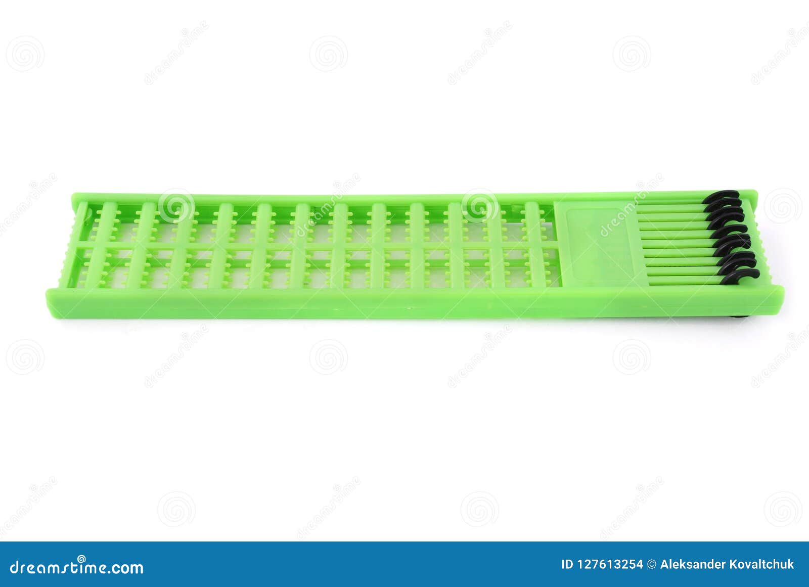 One Green Hair Extender Stops Stock Photo Image Of Color Lead
