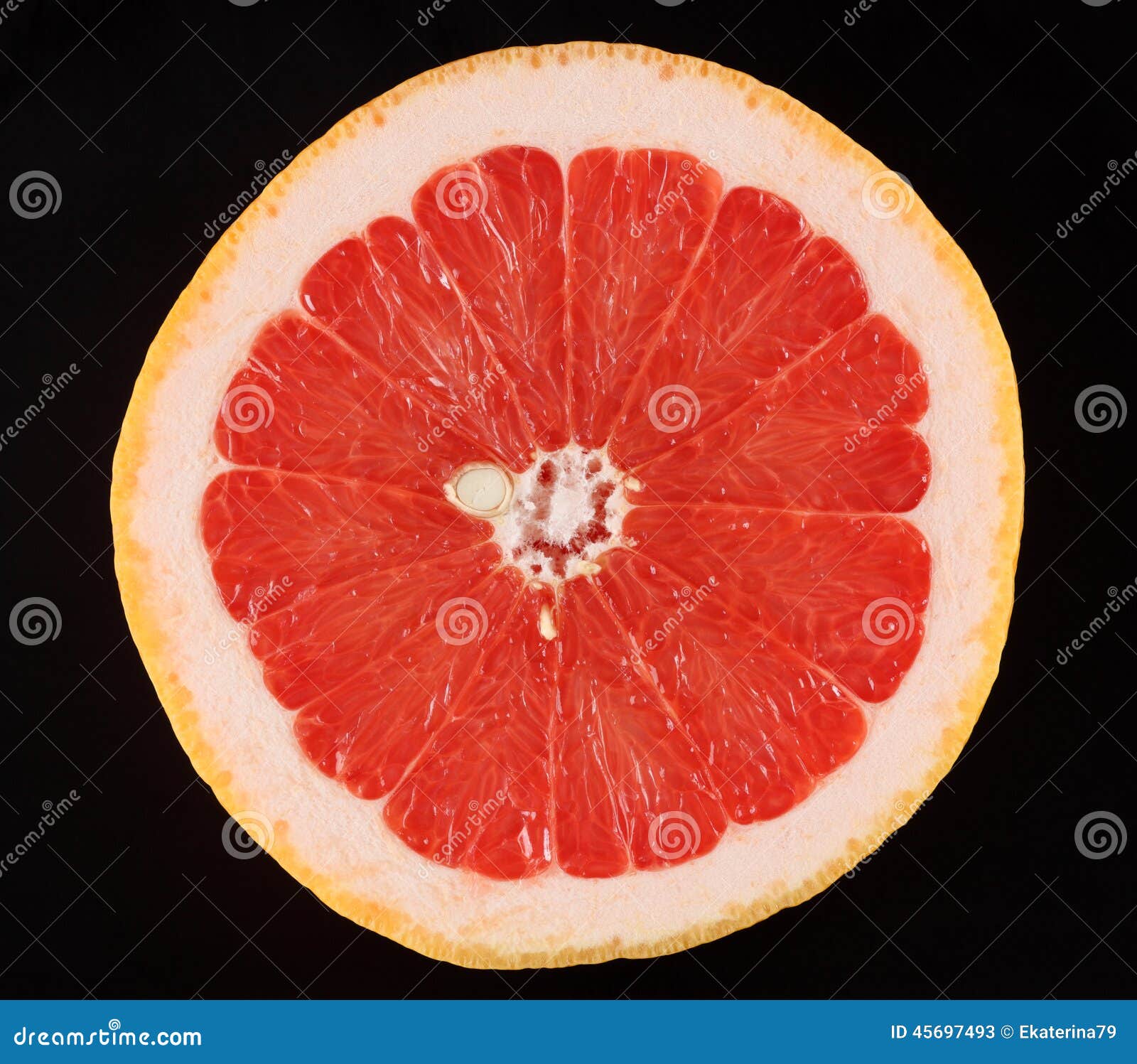 One half of grapefruit stock image. Image of ripe, citrus 45697493