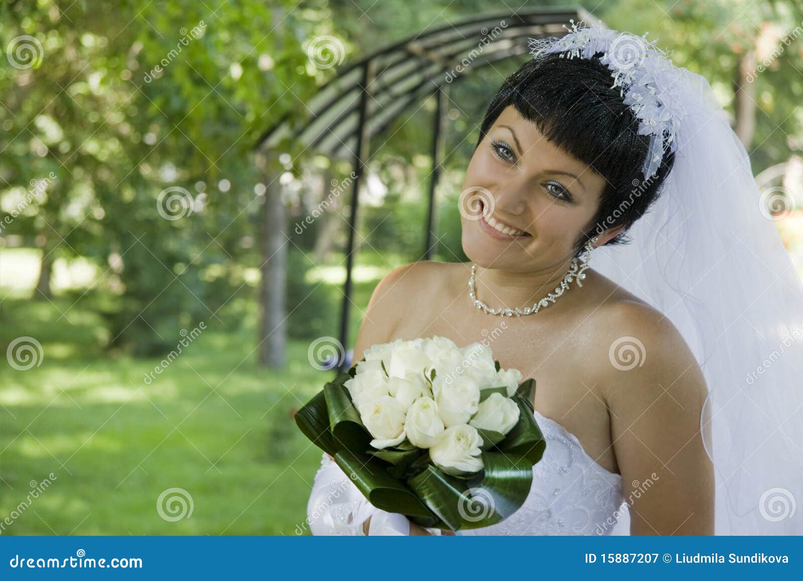 One happy bride stock image. Image of caucasian, bride - 15887207