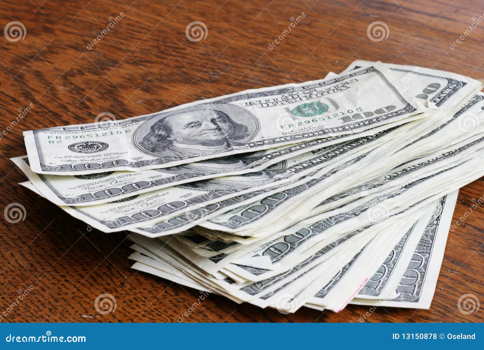 Rice Bowl Money Hundred Dollar Bills Stock Photo 1199096371