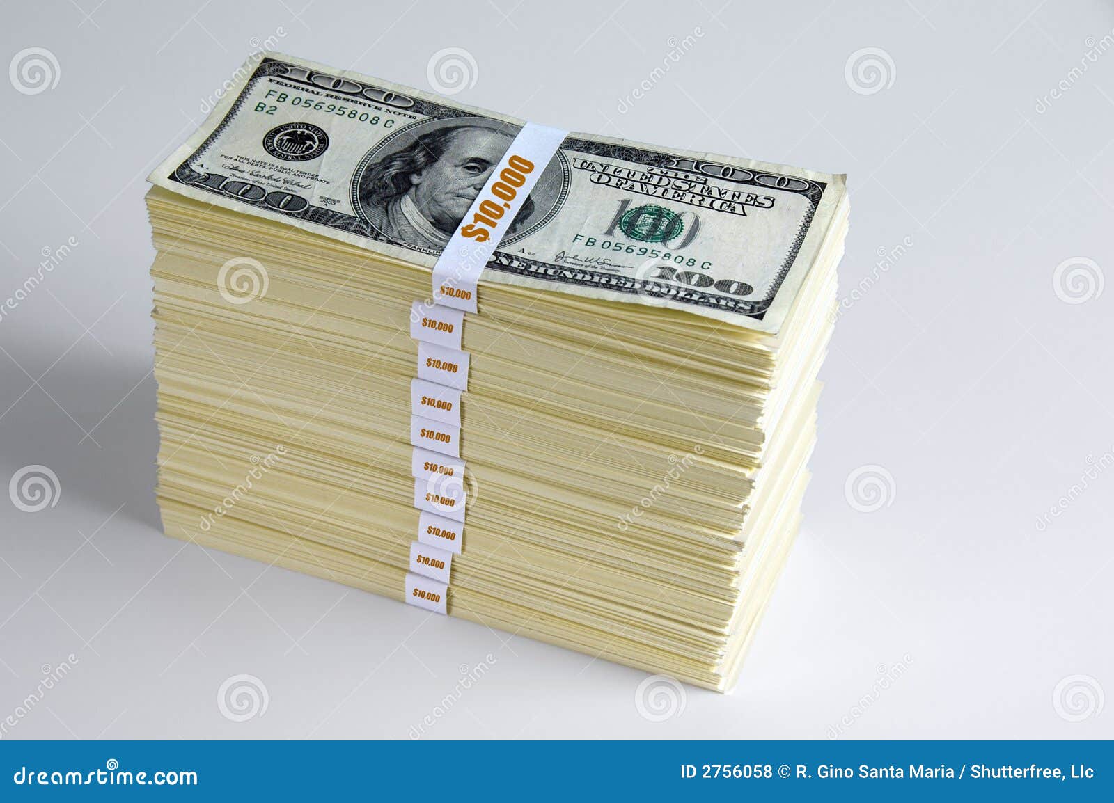 One Hundred Thousand Dollars Stock Photo Image Of Heap Currency