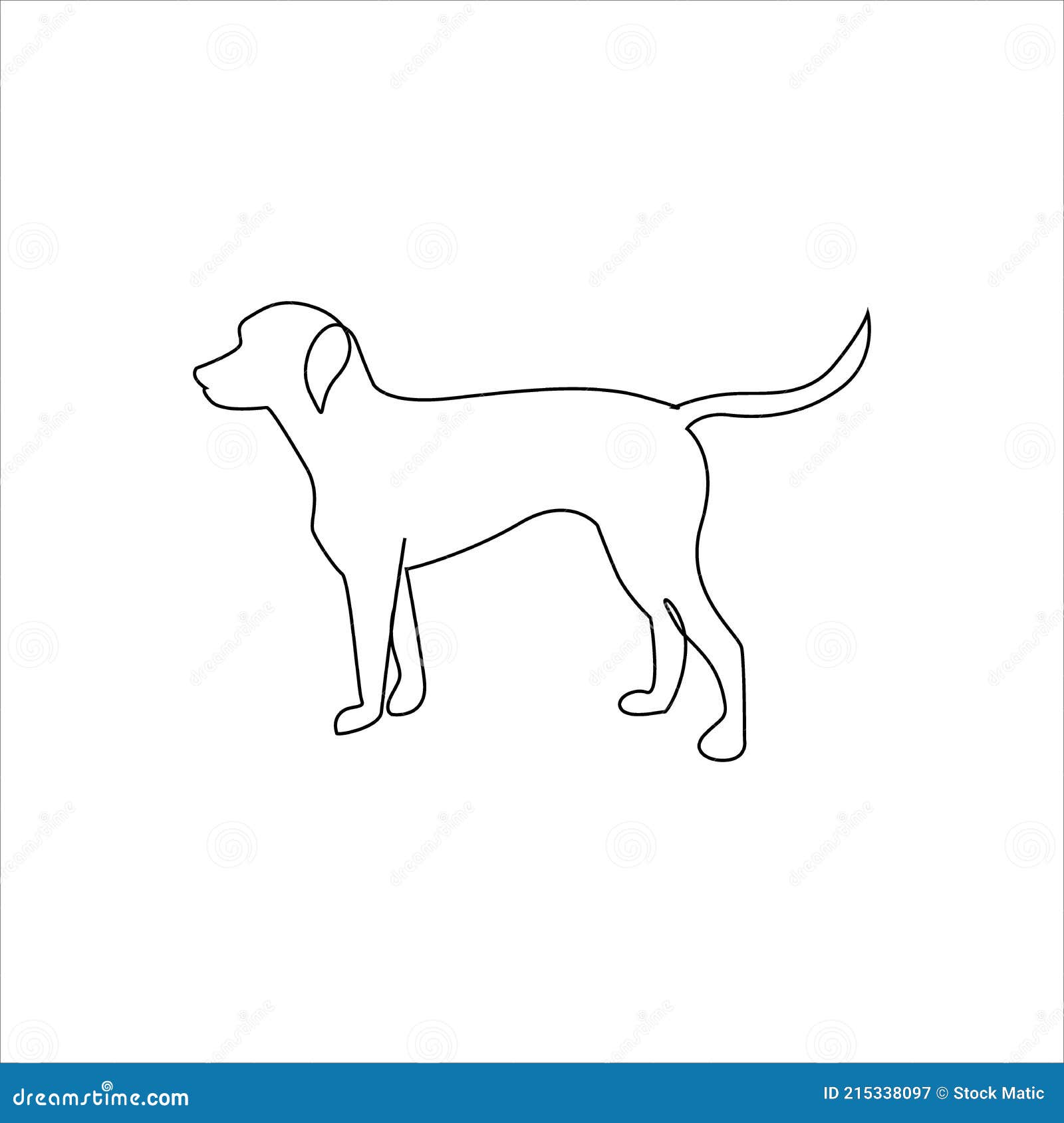Vector Isolated Dog One Line Single Stock Vector Royalty Free 2031949859   Shutterstock