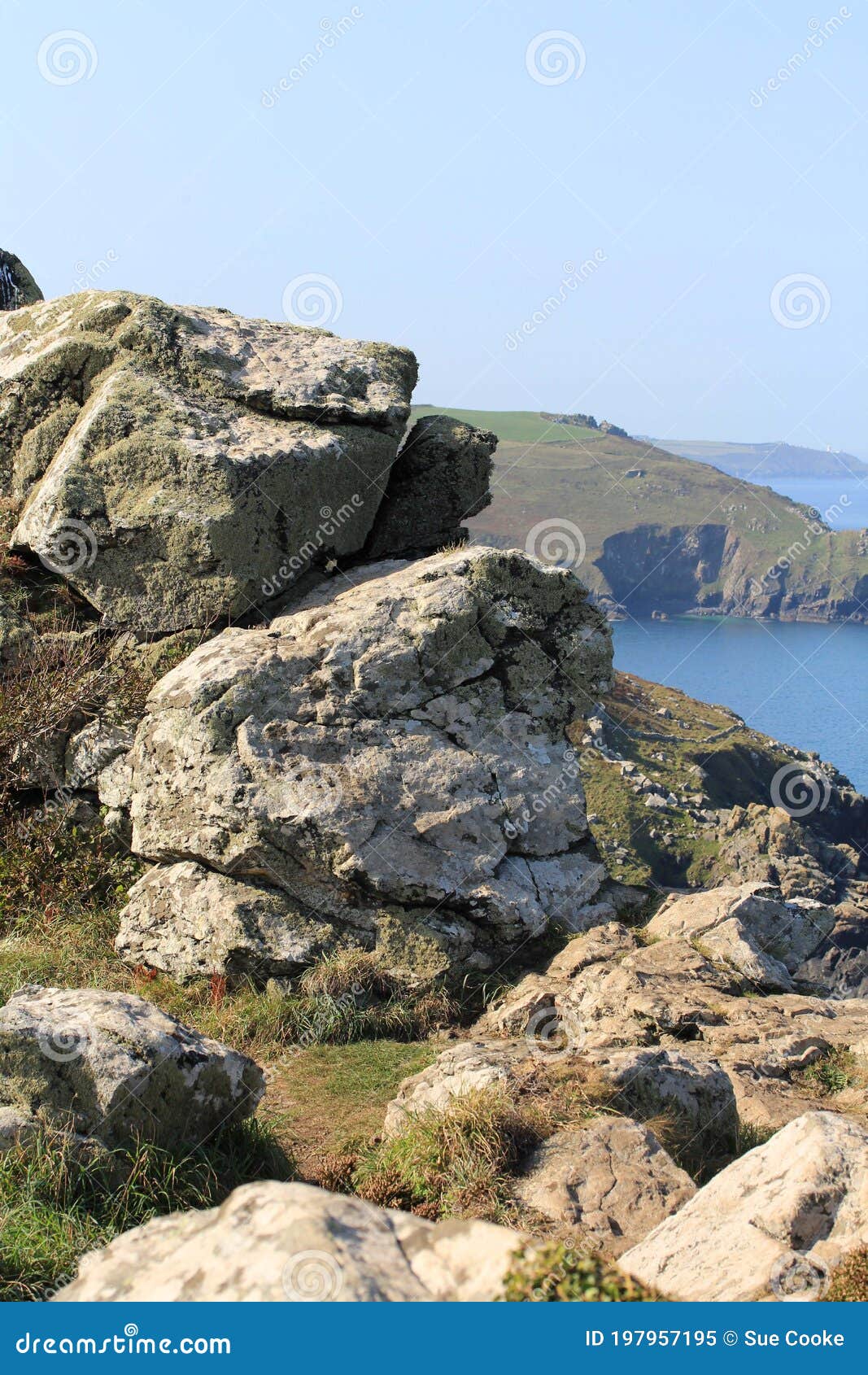 zennor headland, cornwall, england, uk