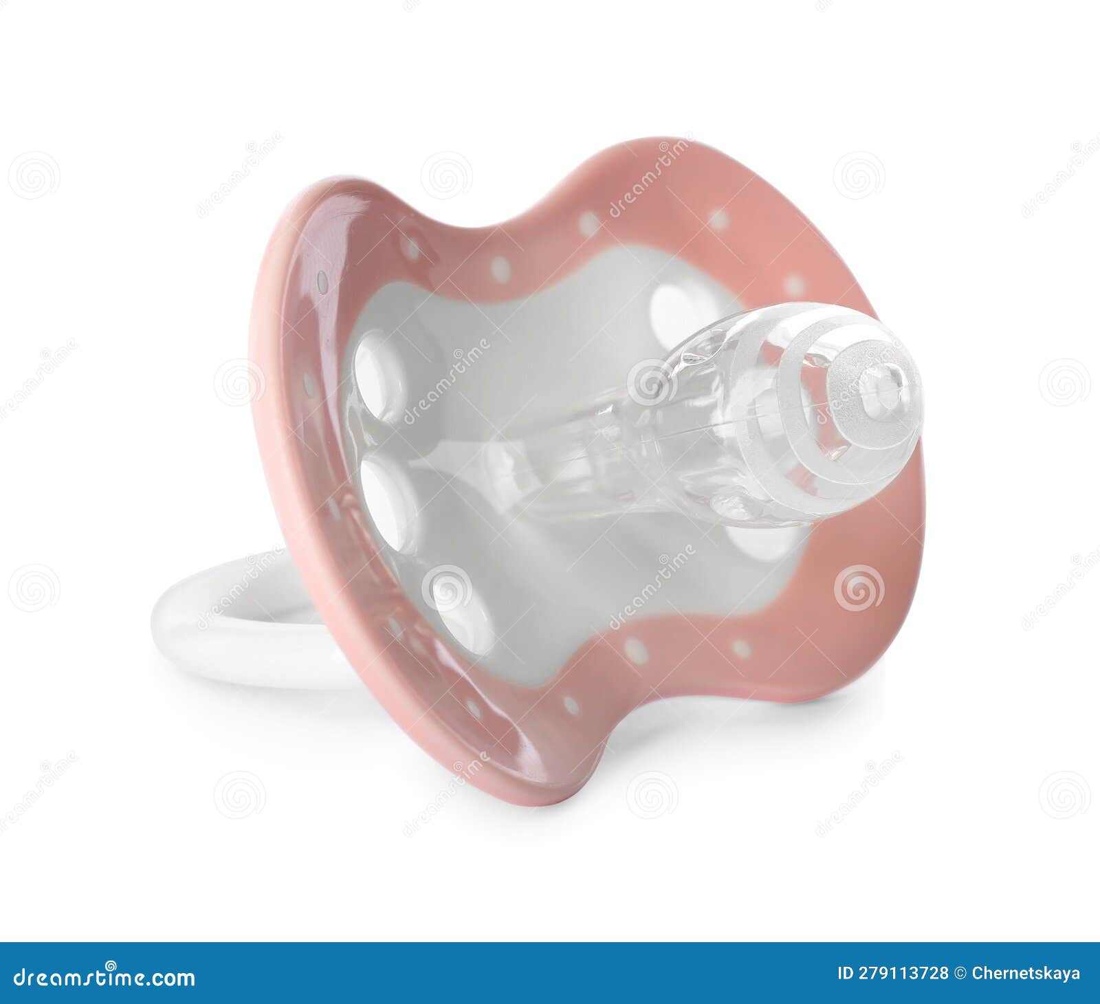 One New Baby Pacifier Isolated on White Stock Photo Image of hygiene