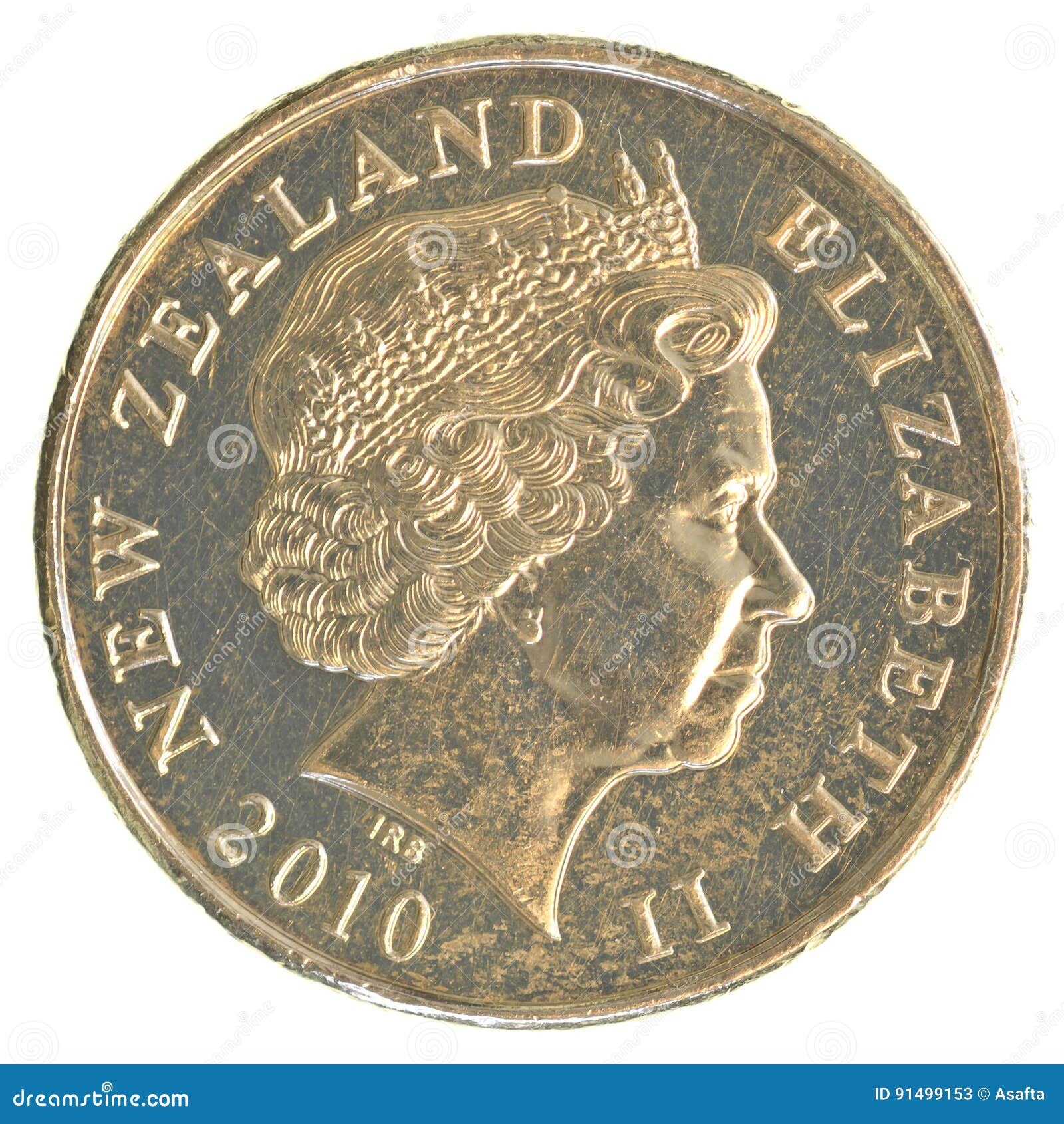 New Zealand One Dollar Coin Isolated On White Stock Photography new-zealand-one-dollar-coin-isolated-on-white-stock-photography