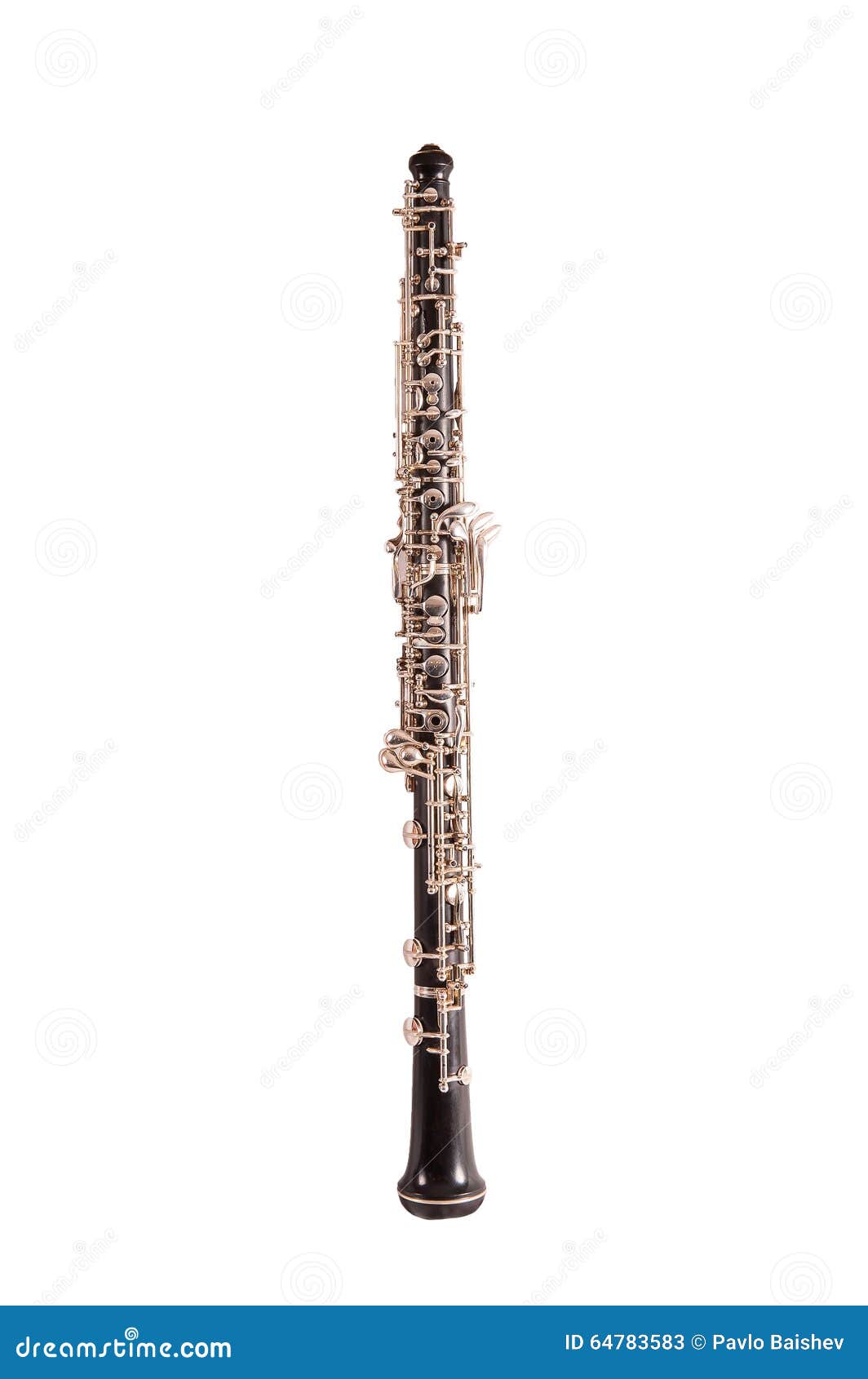 Oboe mit Doppelrohr Mundstück Stock Photo