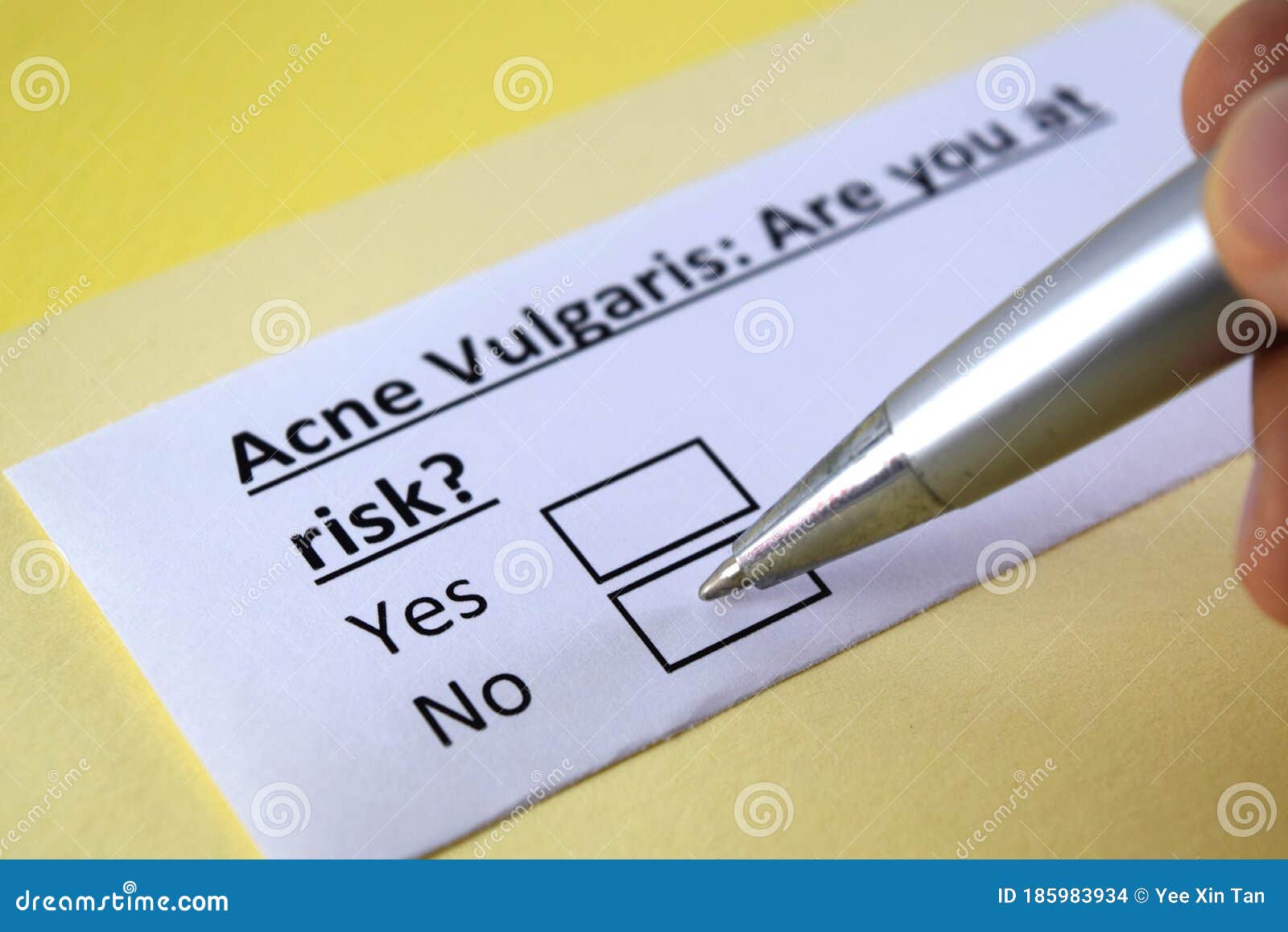 Questionnaire About Health Problems Stock Photo Image Of Investigation Question 185983934