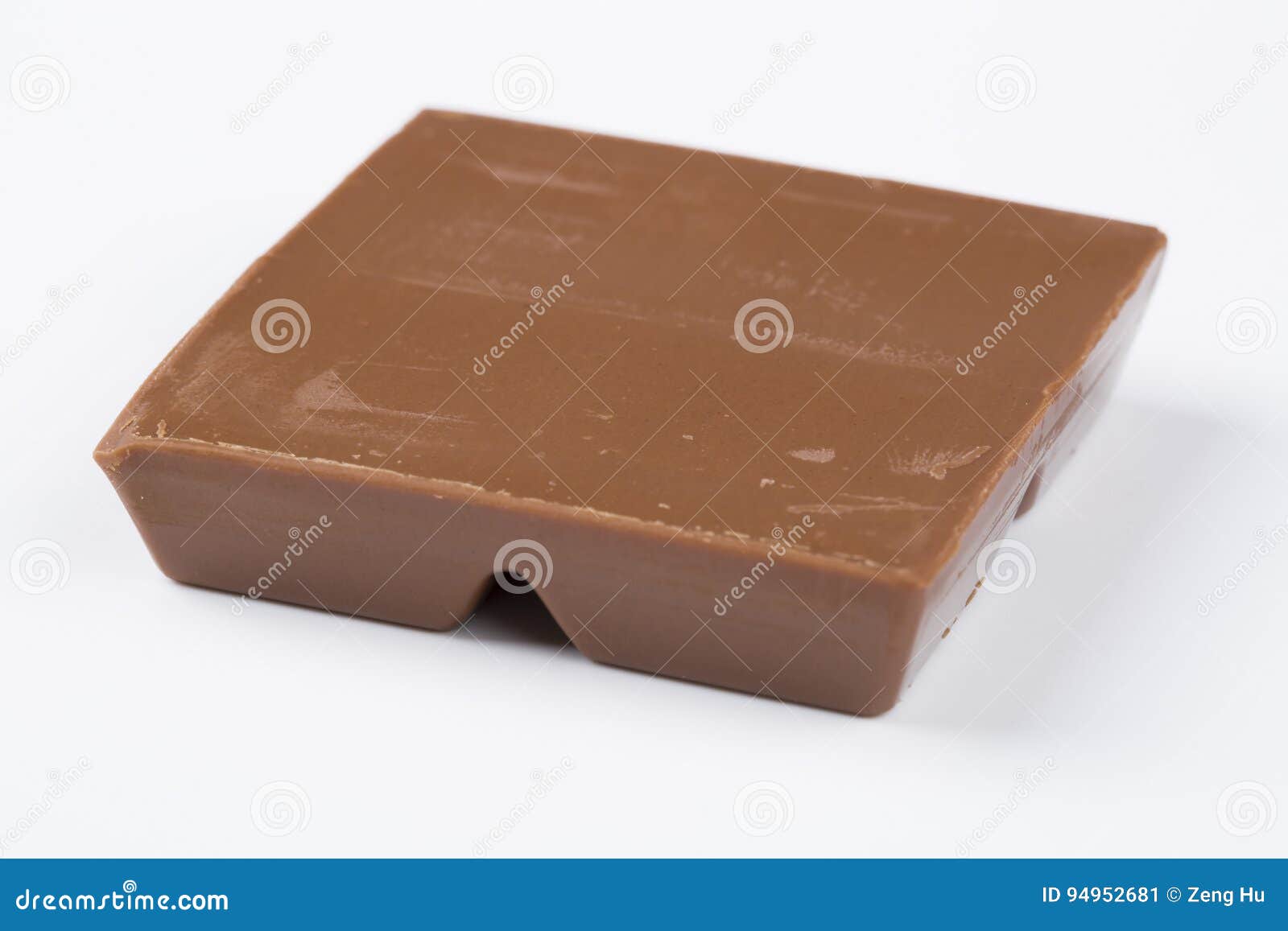 One Piece Of Chocolate Stock Image Image Of Yummy Ingredient