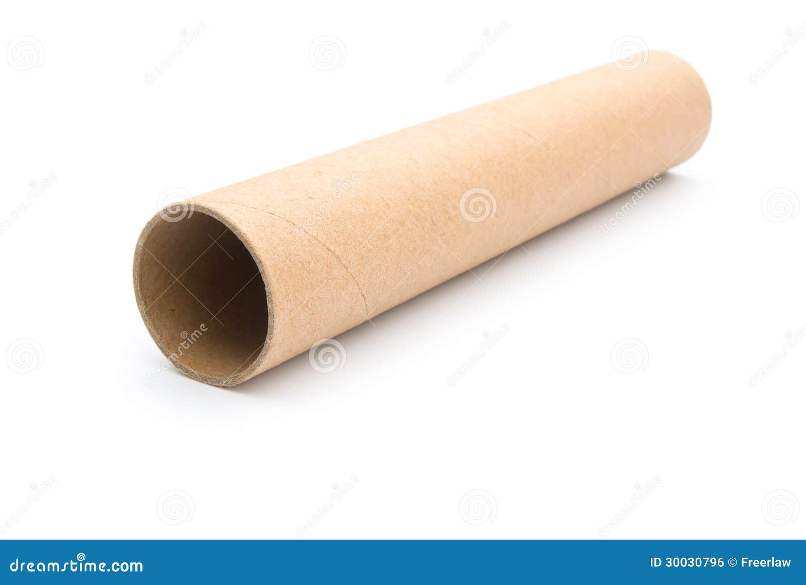 One Piece of Empty Toilet Roll Stock Photo Image of domestic, brown
