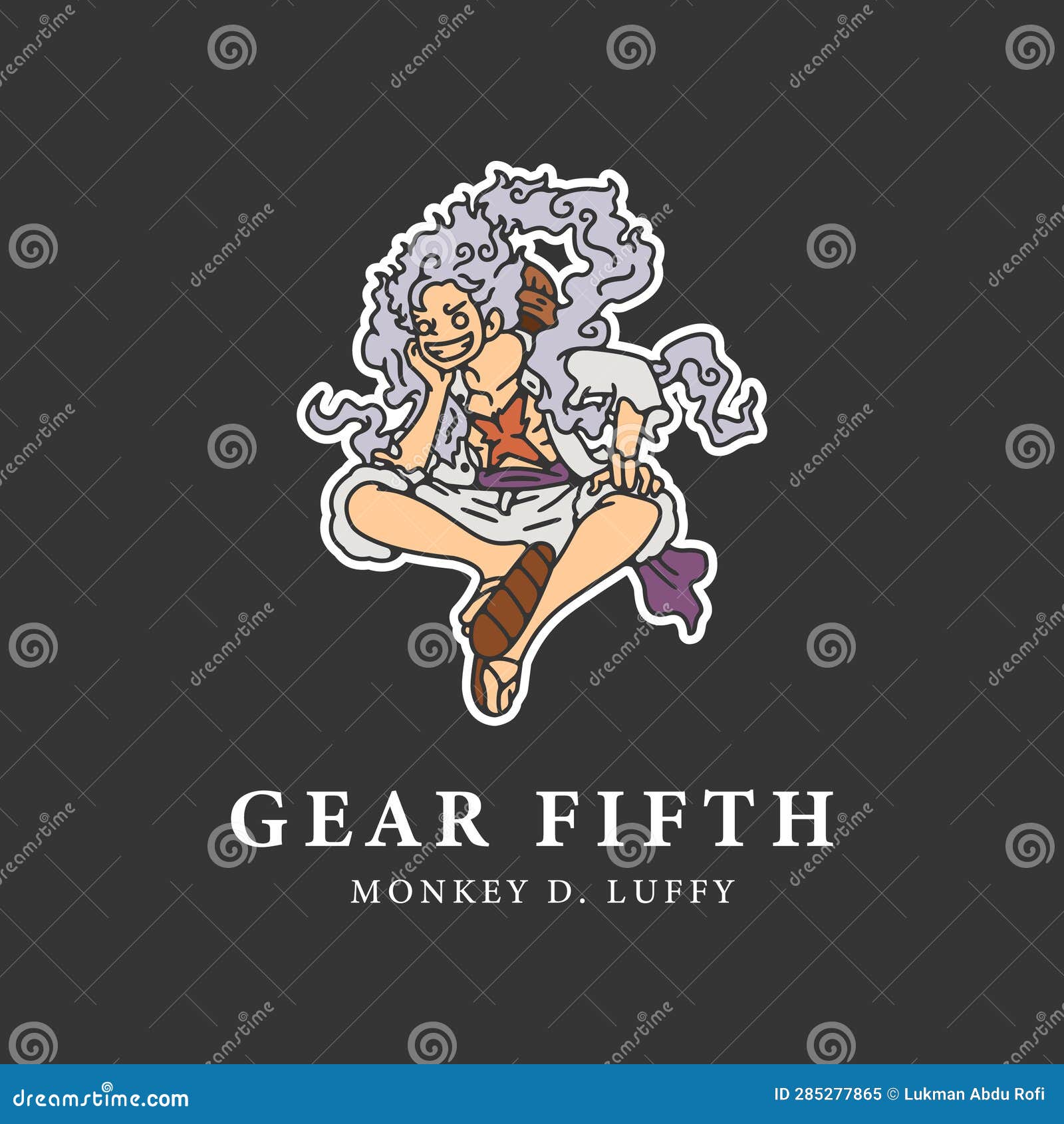 Gear 5 Luffy with logo