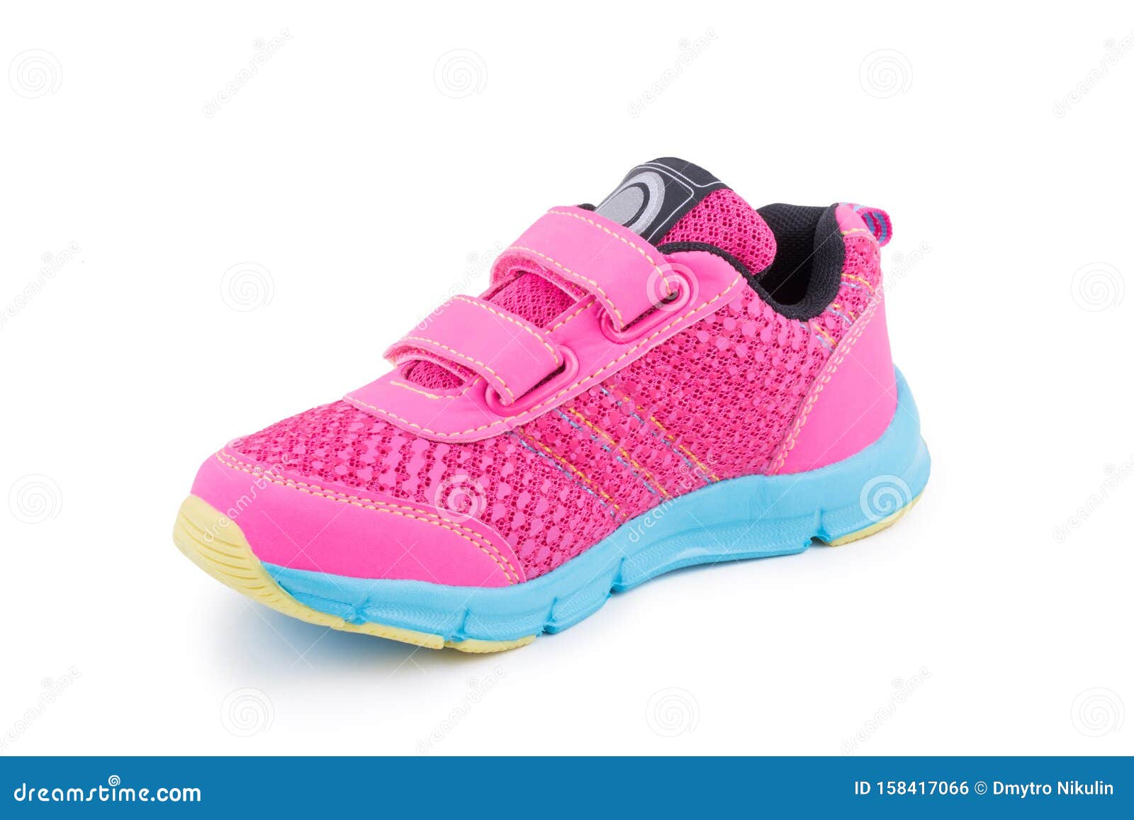 One Pink Colorful Blue Sole Bright Toddler Laced Snickers Shoe Boot ...