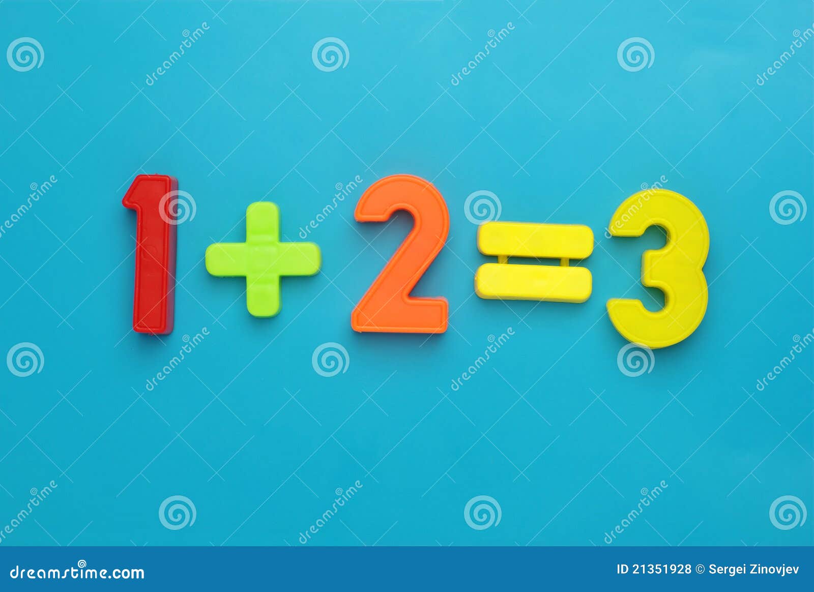 One Plus Two Equals Three Stock Photo Image Of Math