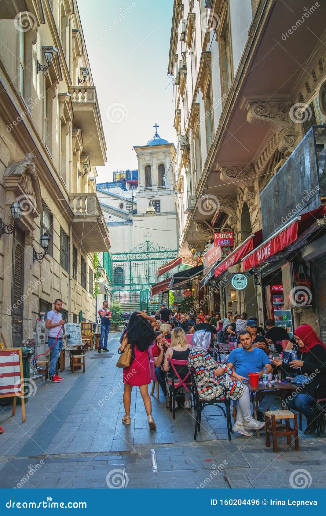 One Of The Popular Street With Nice Cafe Near Istiklal ...