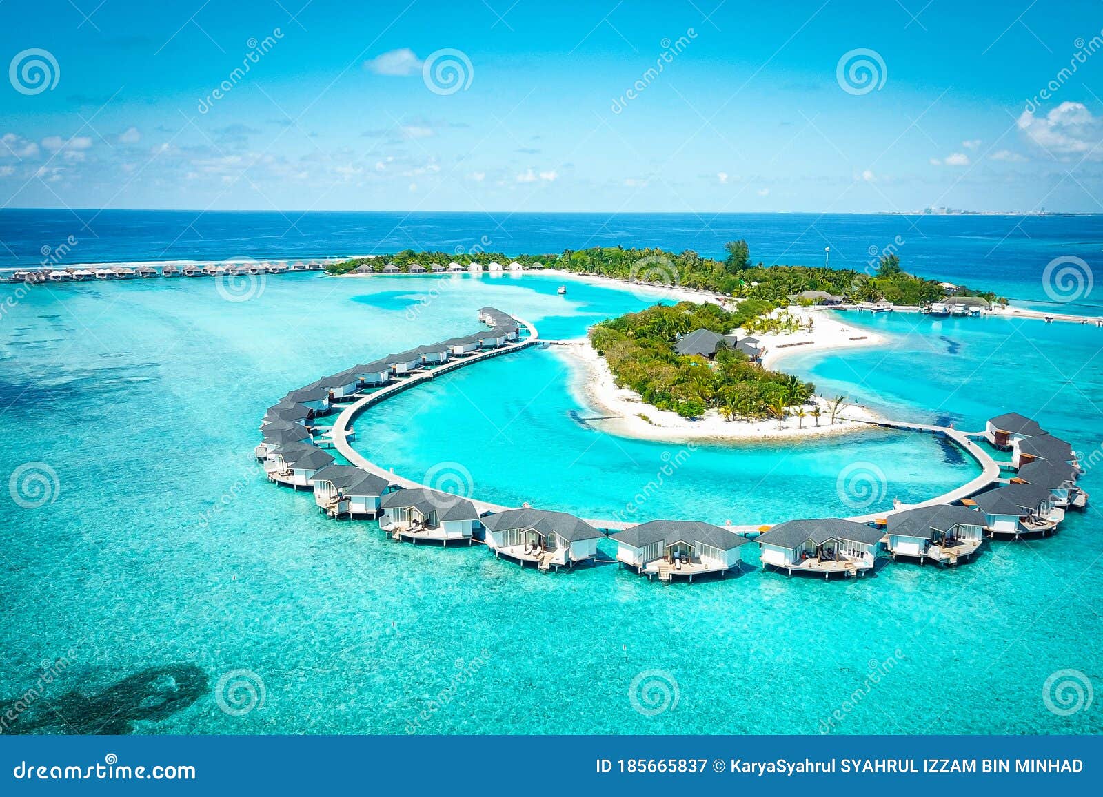 one of the private island in maldives which offered a watervilla suites