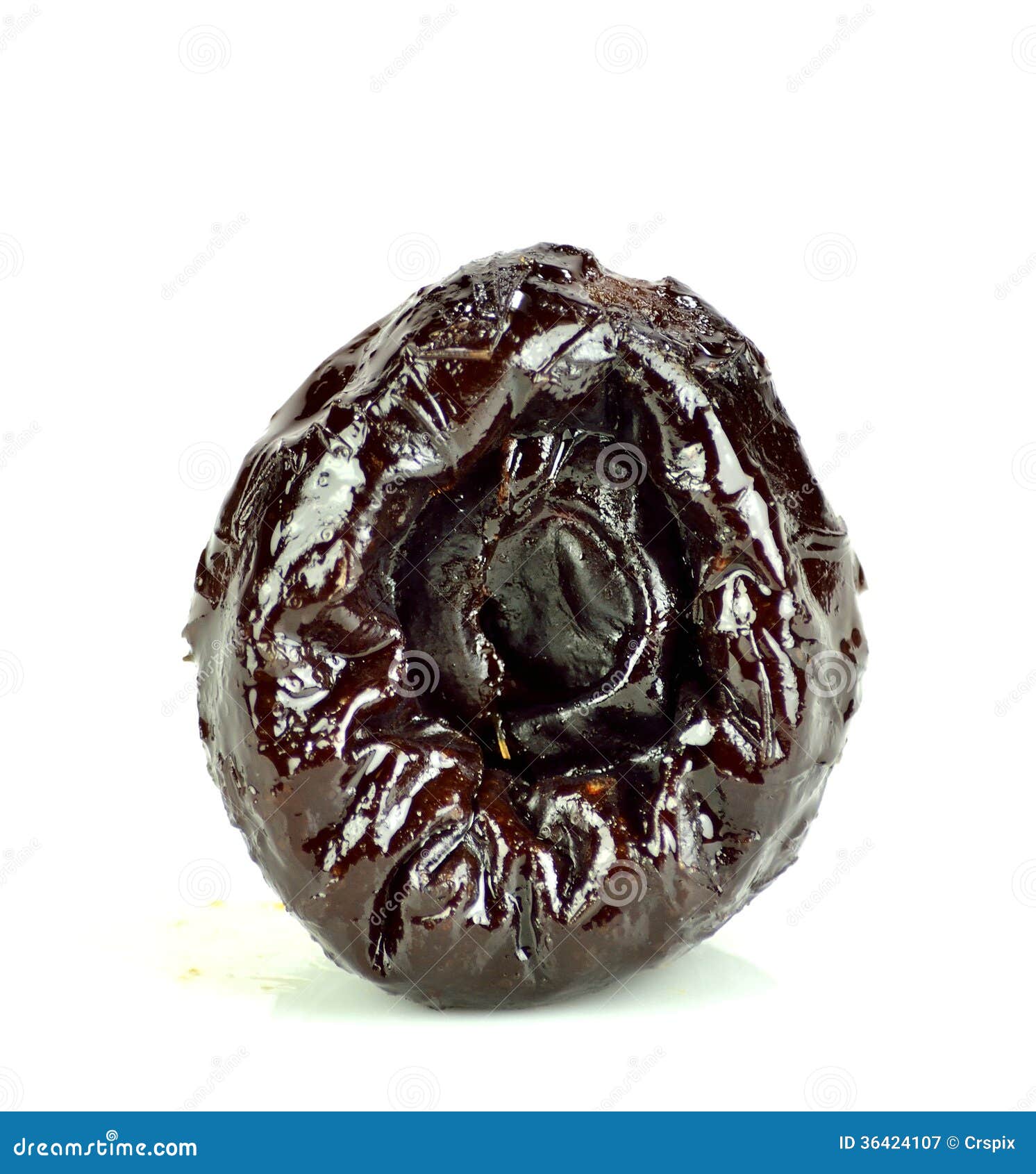 One prune stock image. Image of dried, background, food 36424107